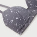 Printed Padded Non-Wired T-shirt Bra with Hook and Eye Closure-Bras-thumbnailMobile-1