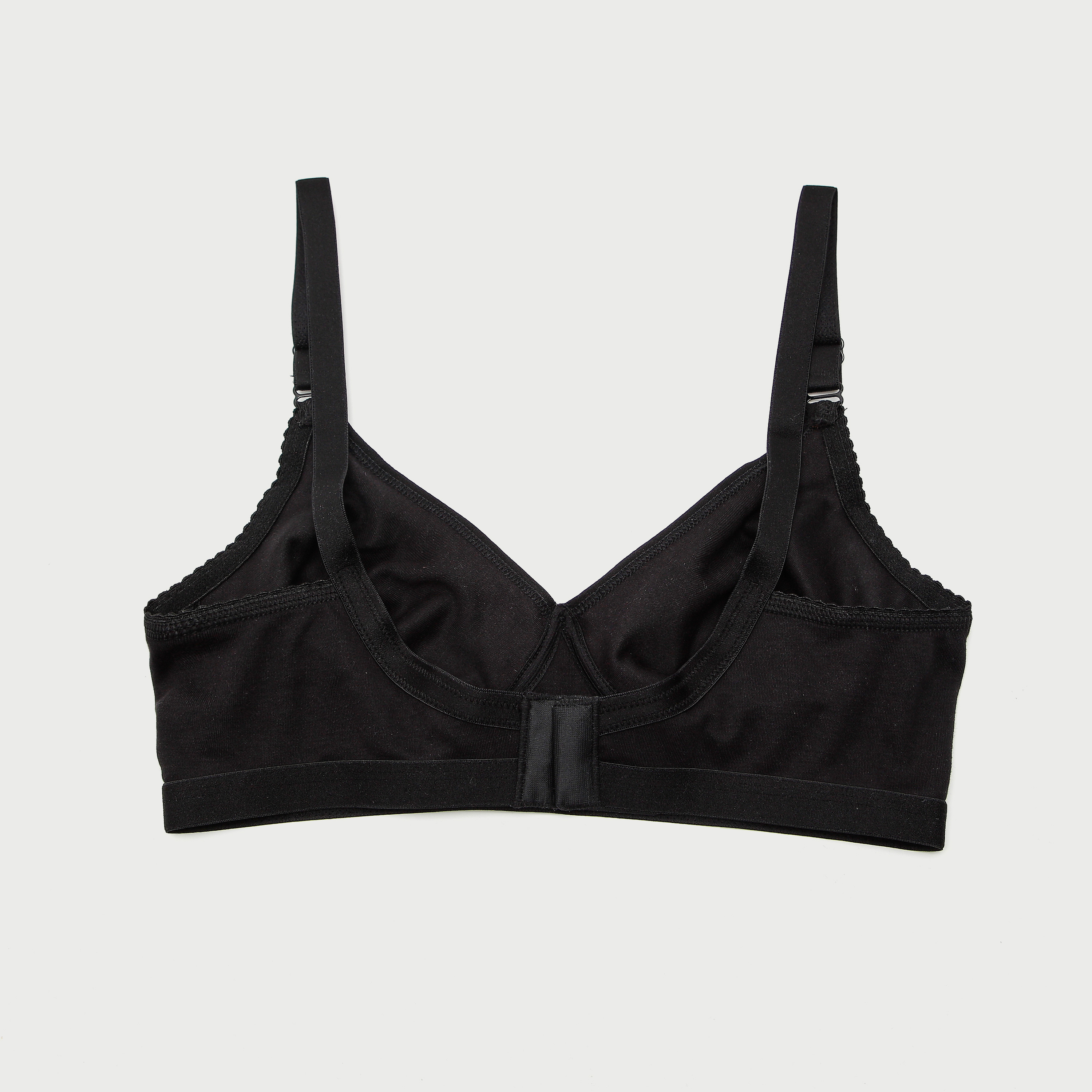 Solid Non-Padded Bra with Hook and Eye Closure-women-clothing-lingerie-bras-image-11