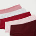 Set of 5 -  Solid Briefs with Elasticated Waistband and Bow Accent-Panties-thumbnailMobile-1