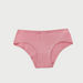 Set of 5 -  Solid Briefs with Elasticated Waistband and Bow Accent-Panties-thumbnailMobile-2