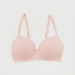 Solid Non-Wired Padded Plunge Bra with Adjustable Straps-Bras-thumbnailMobile-0