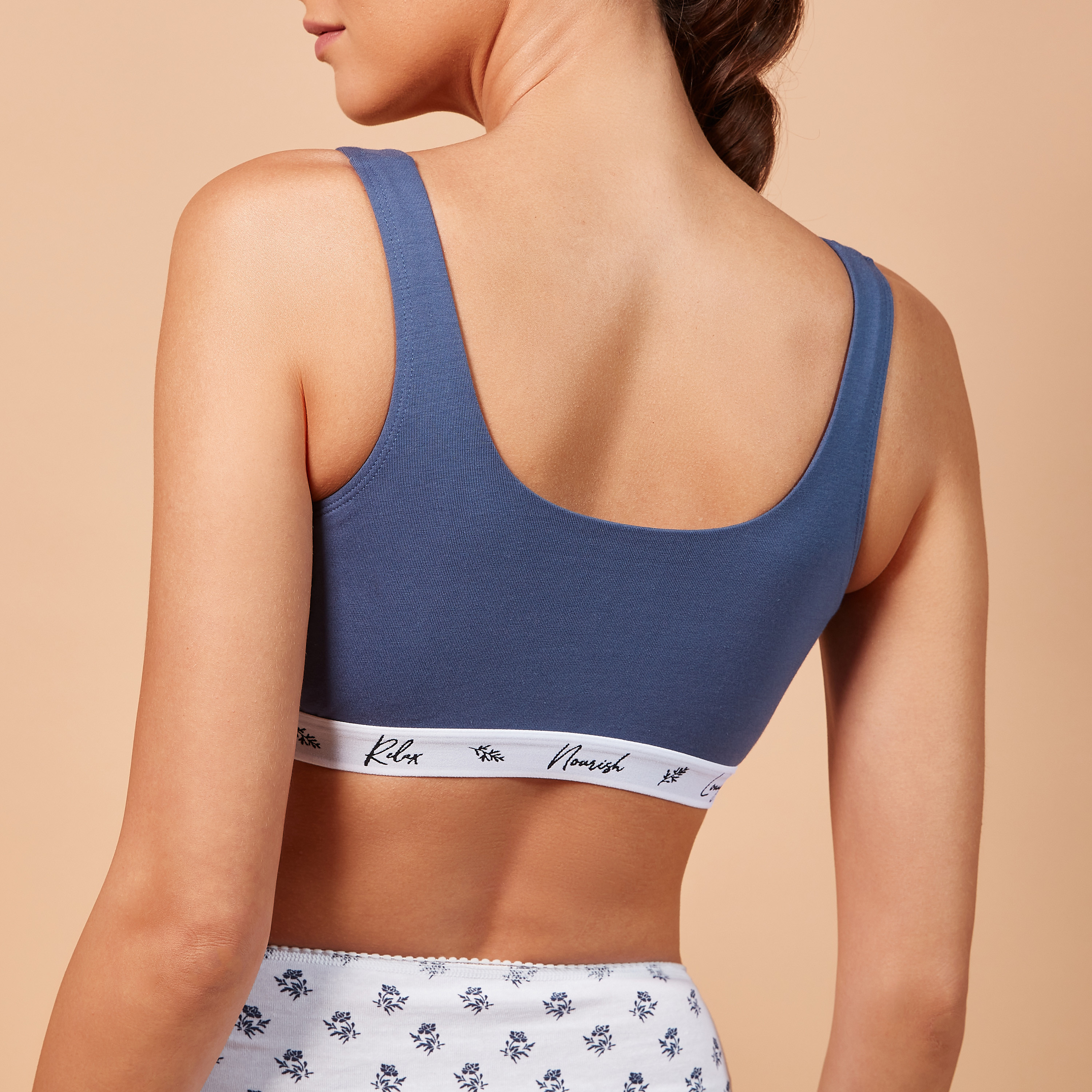 Set of 2 - Non-Padded Sports Bra with Elasticated Band-women-clothing-lingerie-bras-image-9