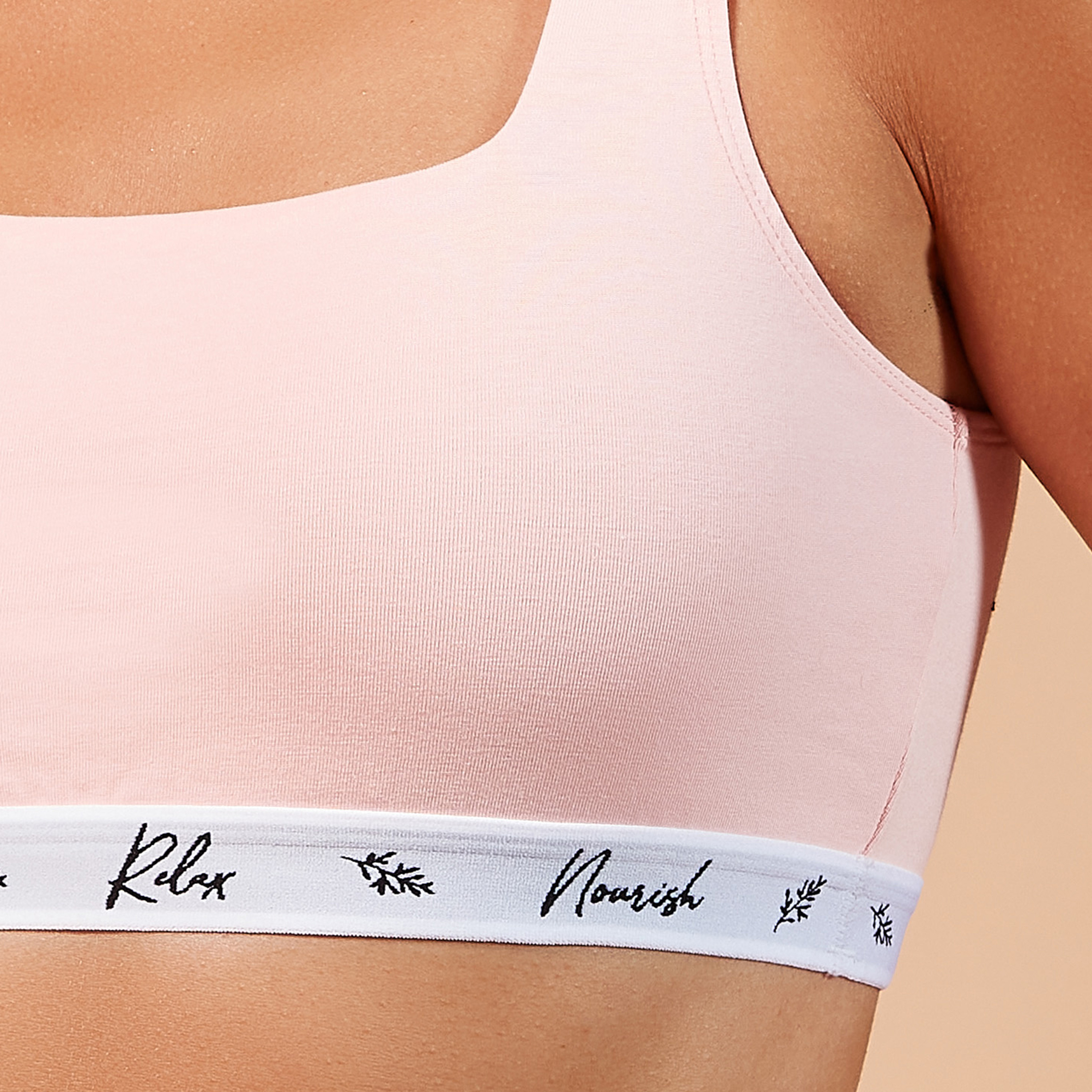 Set of 2 - Non-Padded Sports Bra with Elasticated Band-women-clothing-lingerie-bras-image-11