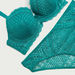Lace Textured Padded Balconette Bra and Briefs Set-Sets-thumbnailMobile-1