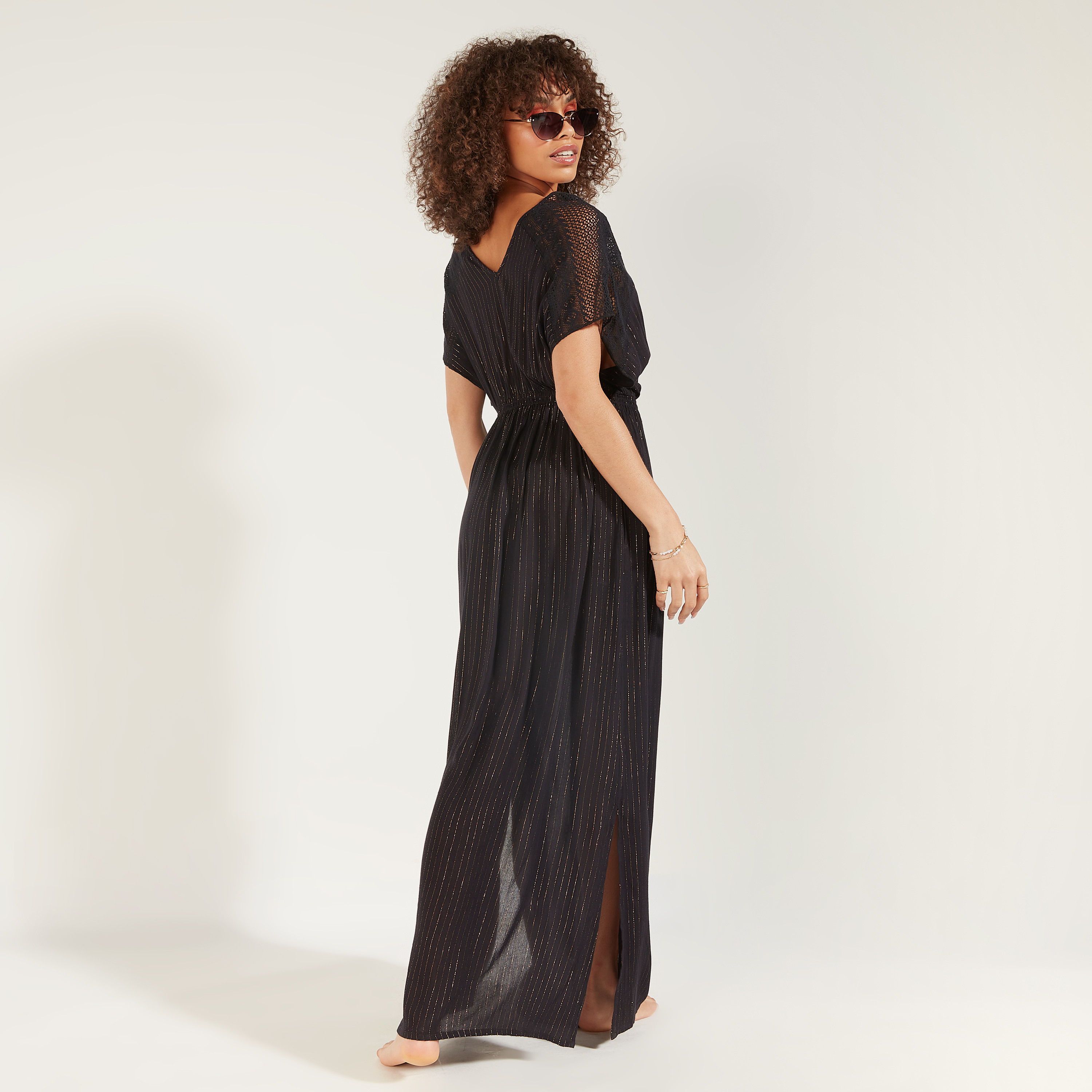فستان طويل بارز الملمس بتفاصيل فتحة-women-clothing-swimandbeach-beachwear-image-4