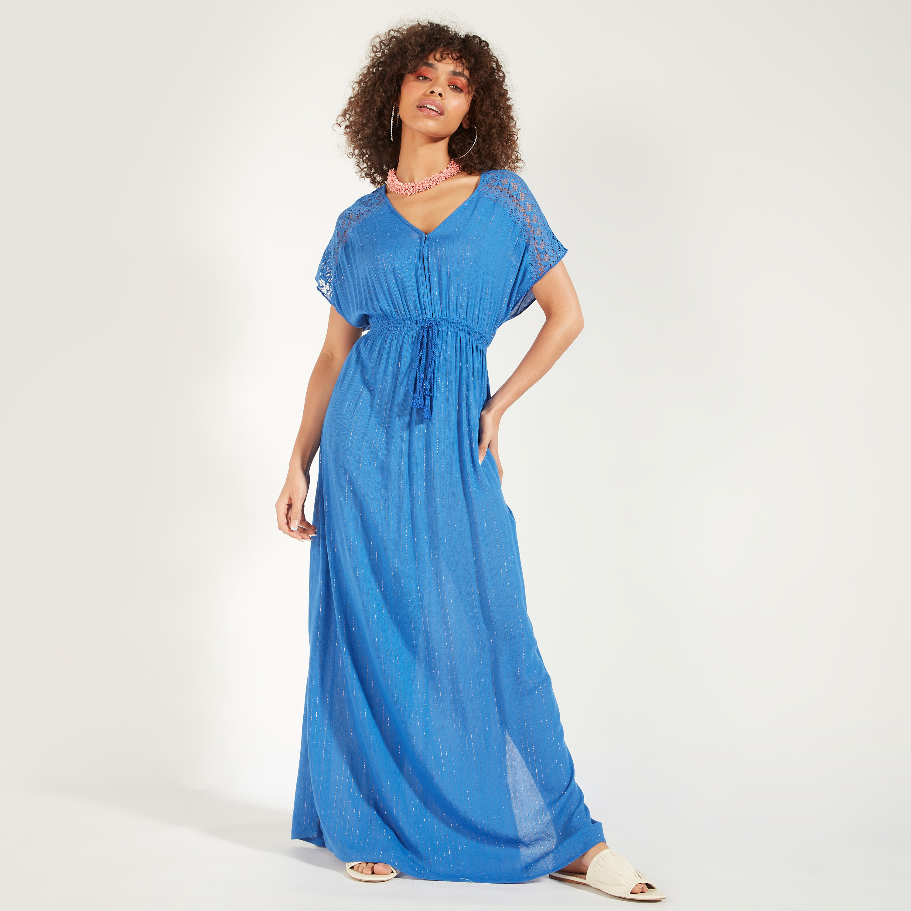 فستان طويل بارز الملمس بتفاصيل فتحة-women-clothing-swimandbeach-beachwear-image-7