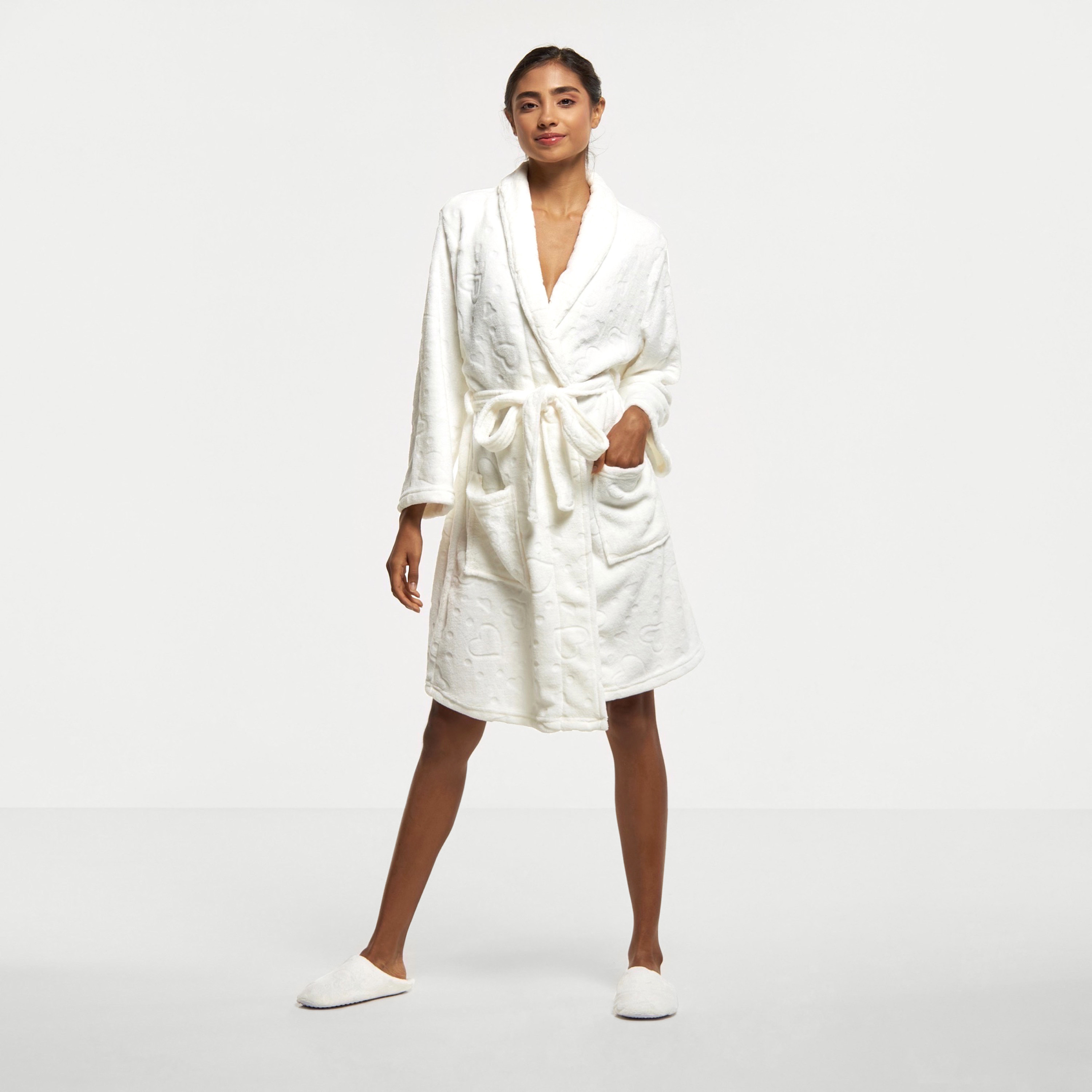 Womens robe and online slipper set