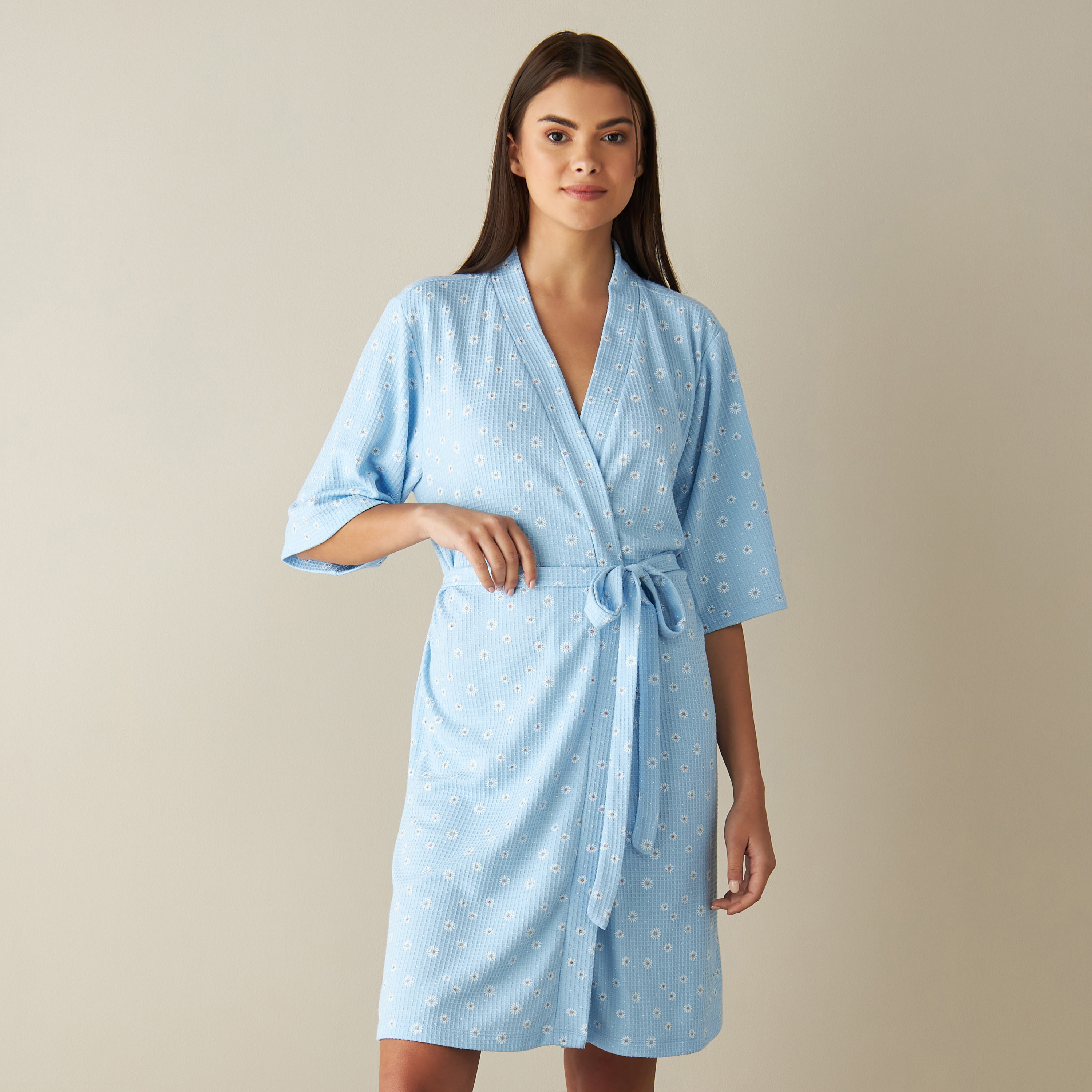 Floral best sale night robe