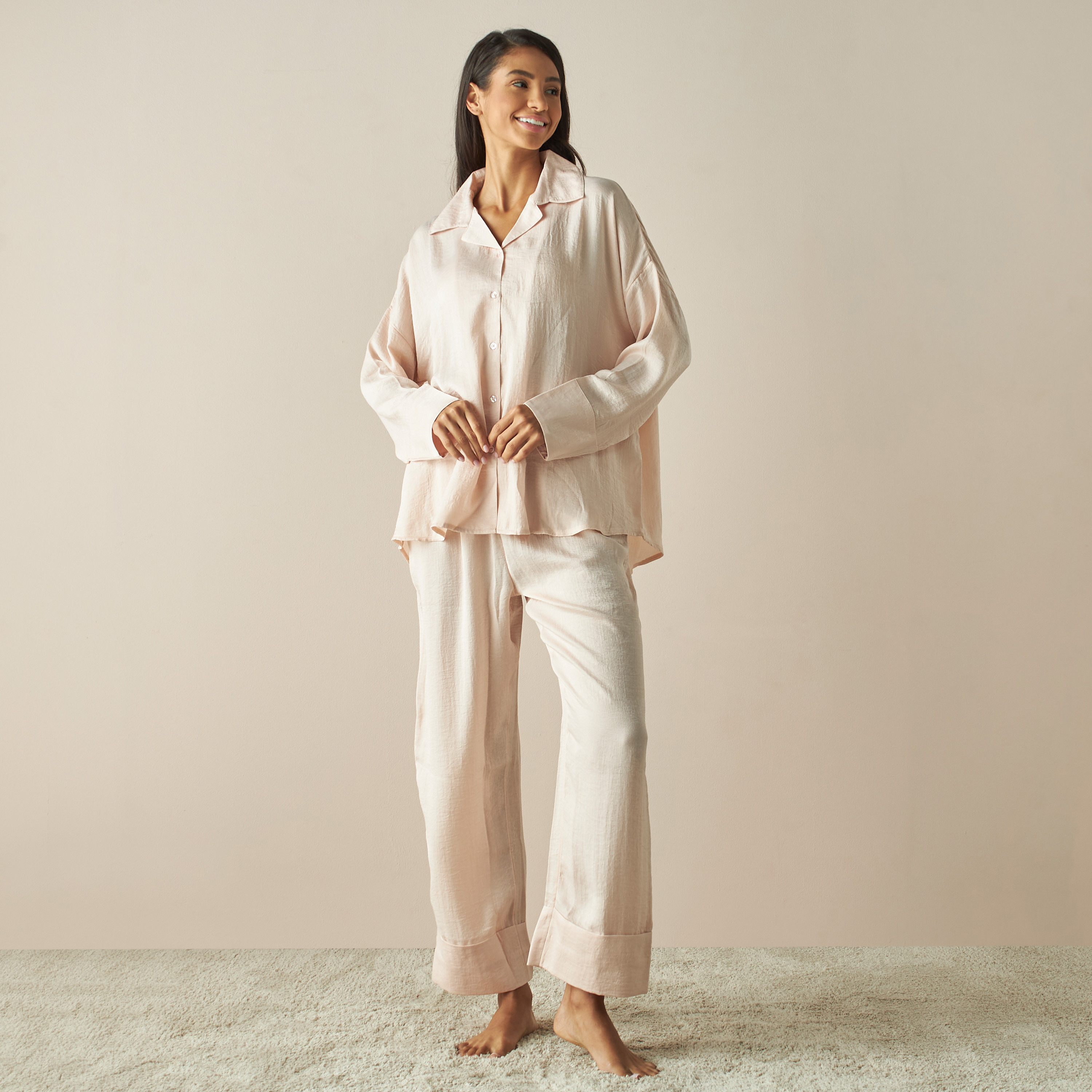 Oversized pajama set sale