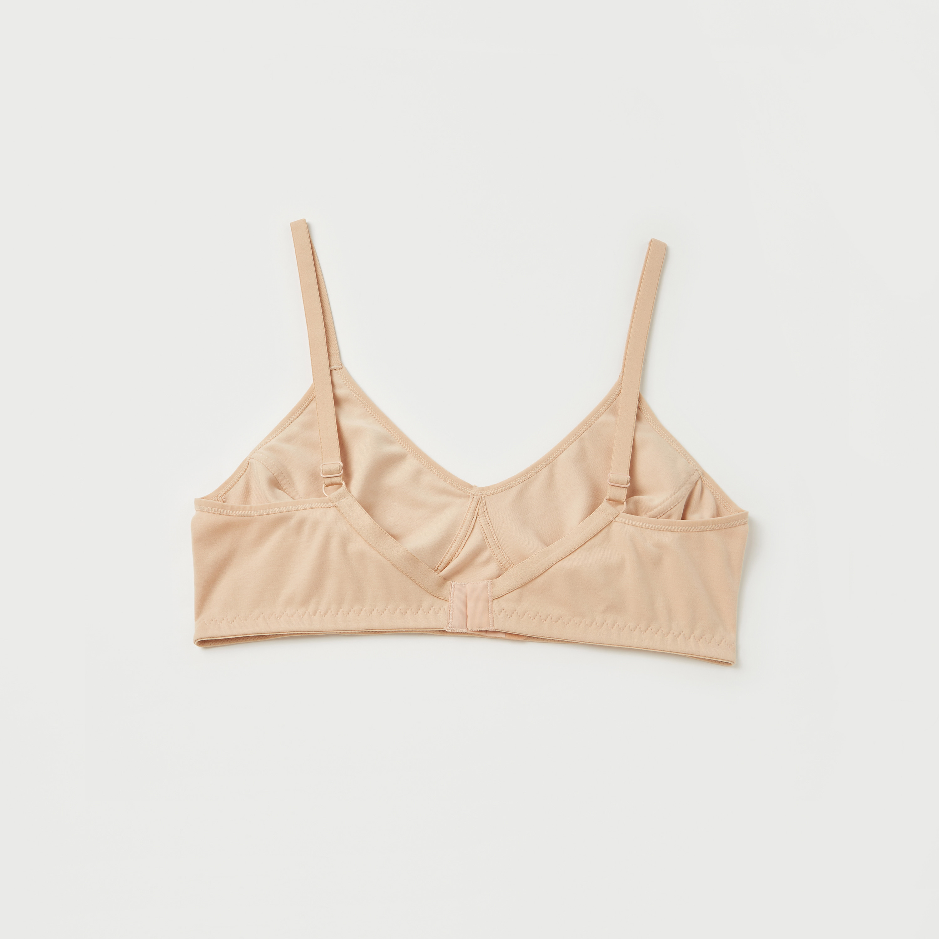 Non-Wired Non-Padded Bra with Hook and Eye Closure-women-clothing-lingerie-bras-image-3