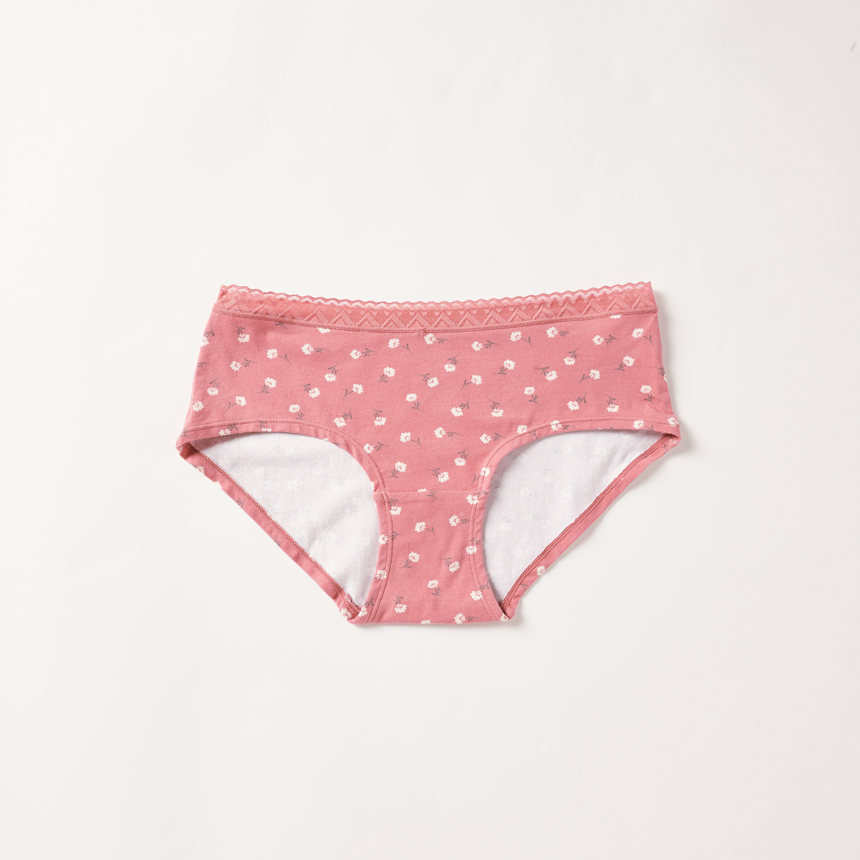 Buy Floral Print Briefs with Lace Waistband Splash UAE