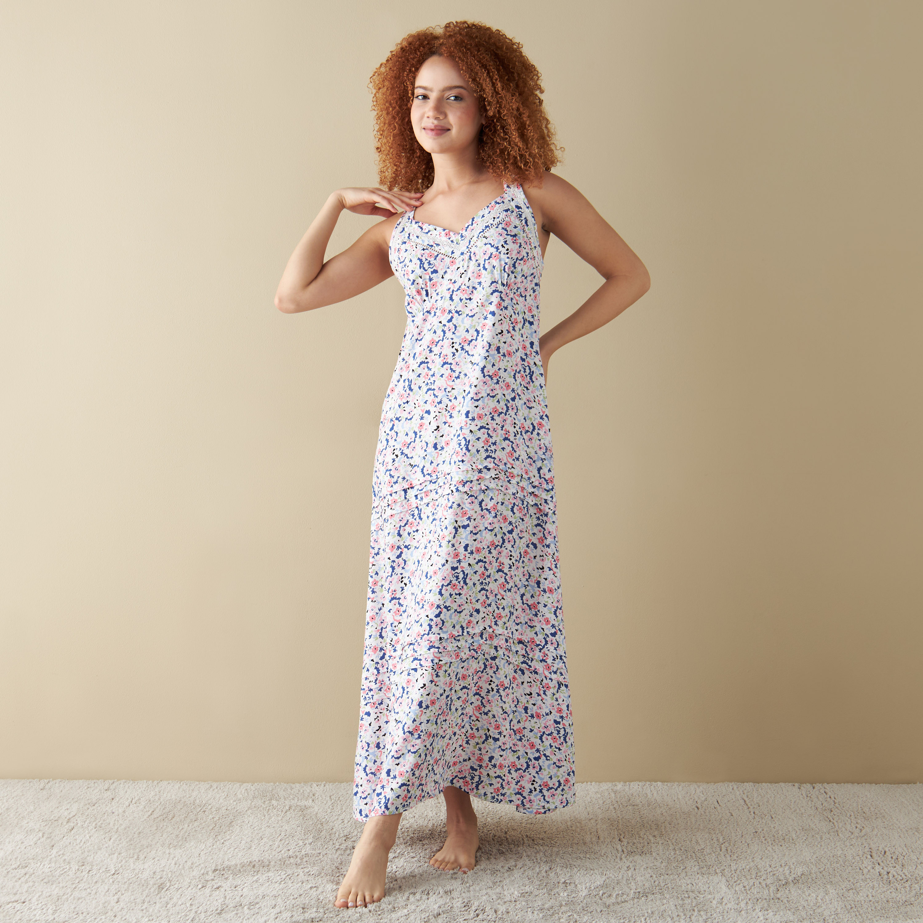 Floral store night gown