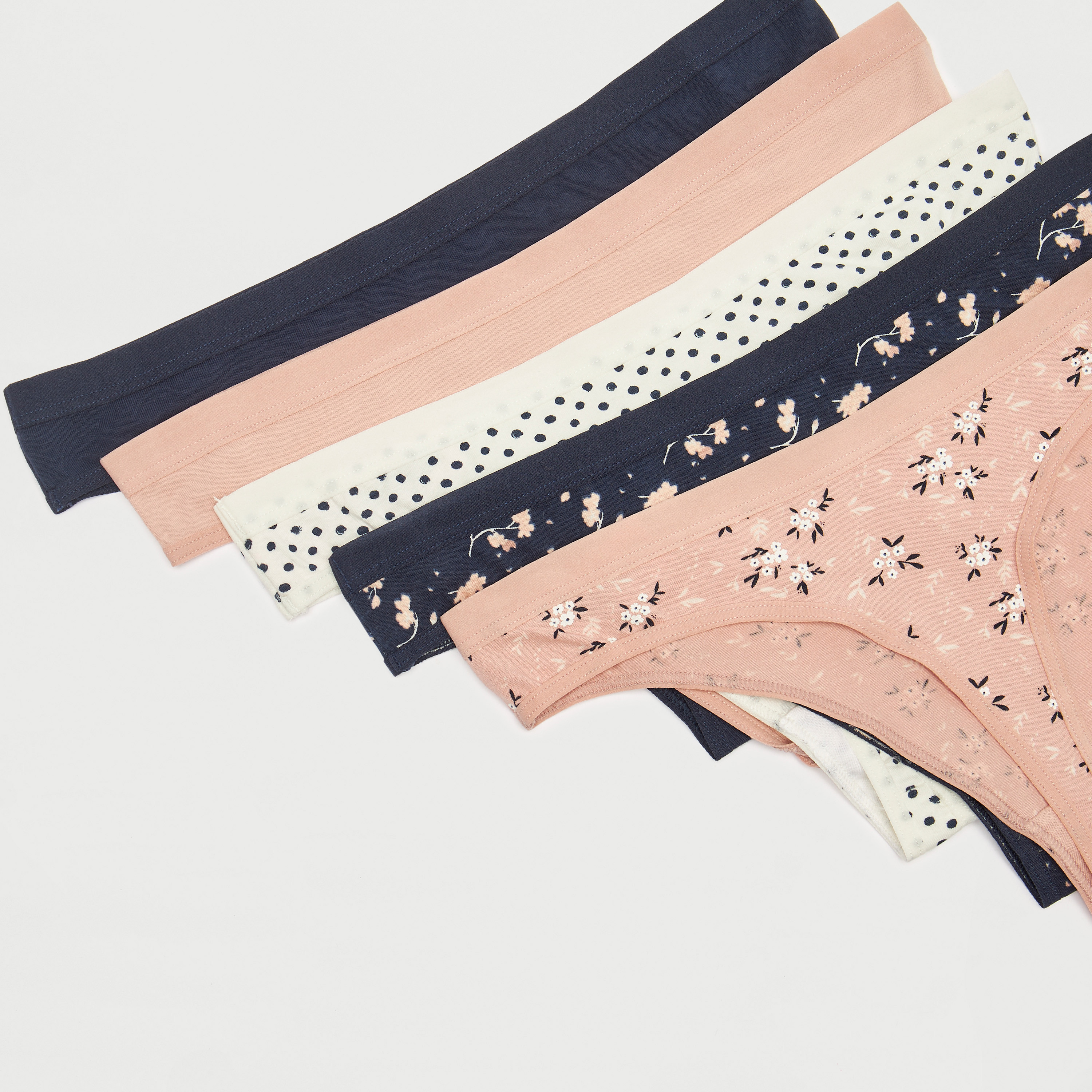 سروال داخلي ثونج - عبوة 5 قطع متنوعة-women-clothing-lingerie-panties-image-9