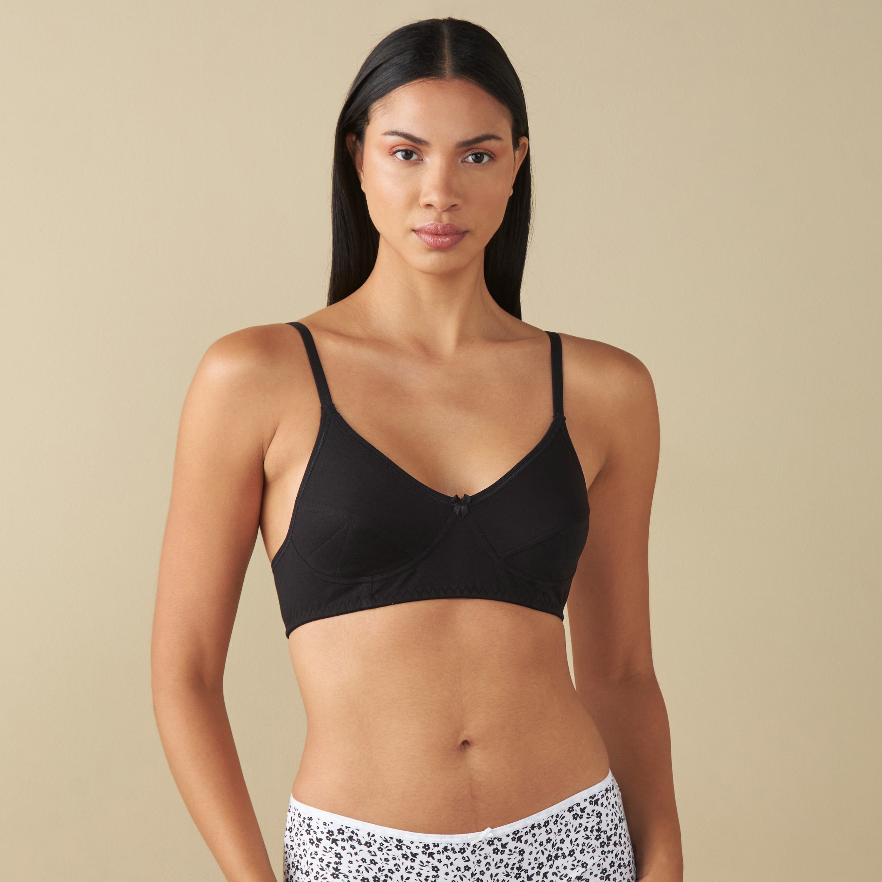 Non-Wired Non-Padded Bra with Adjustable Straps-women-clothing-lingerie-bras-image-7
