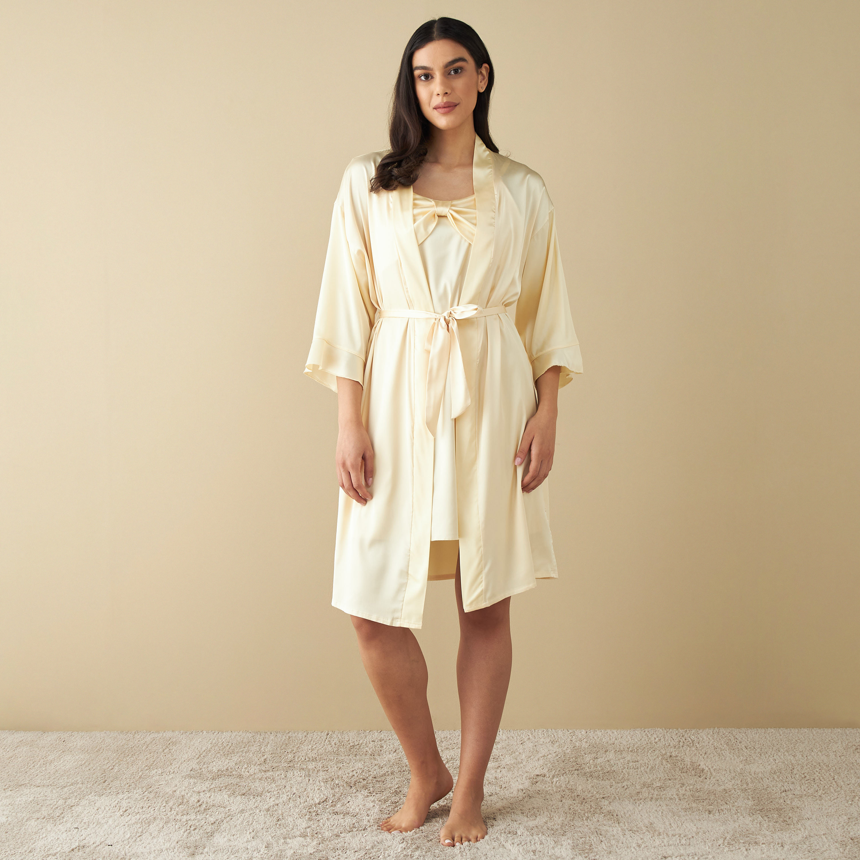 Shop Slip Dress and Night Robe Set Online | Splash UAE