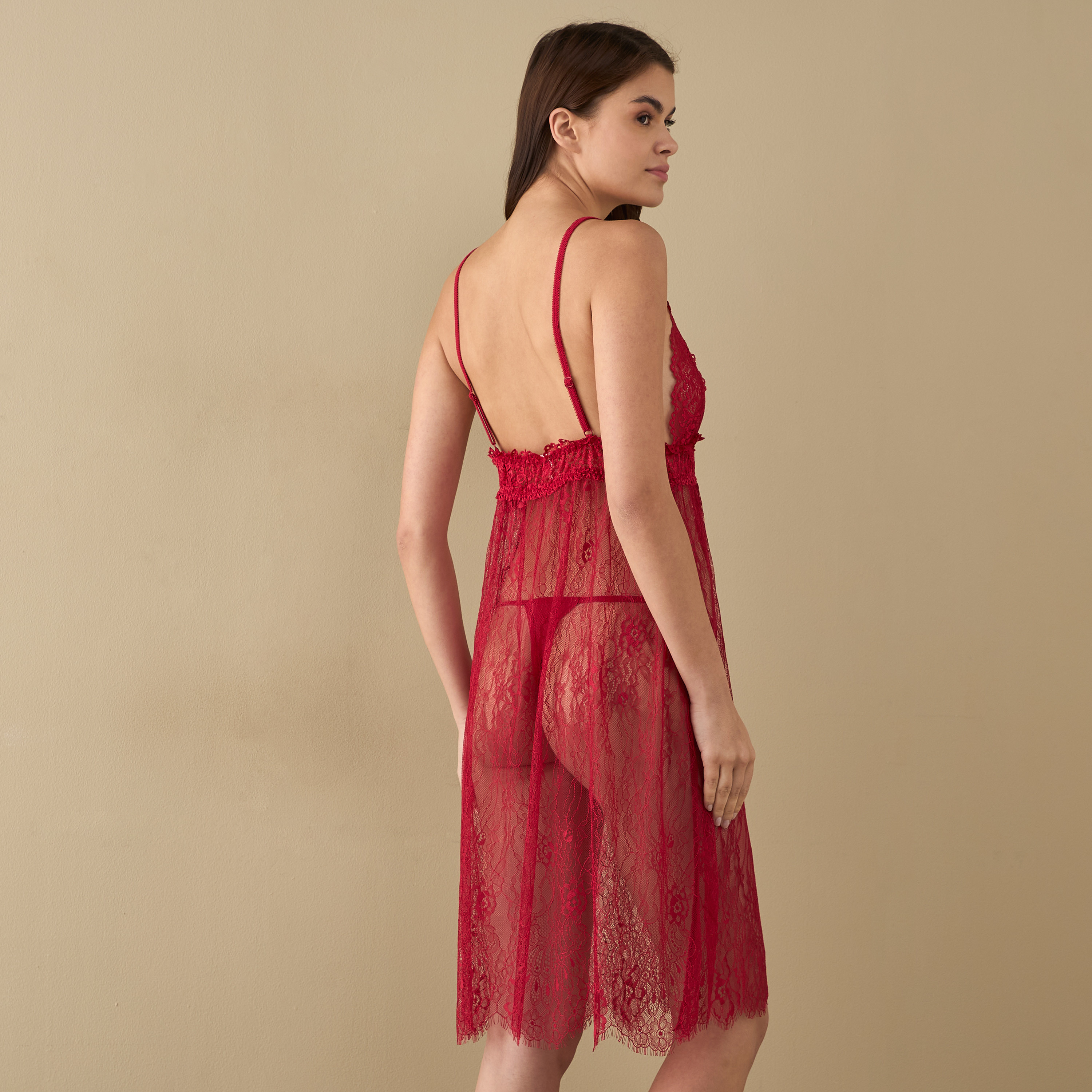 Lace Detail Slip Dress with Thongs-women-clothing-nightwear-nighties-image-3
