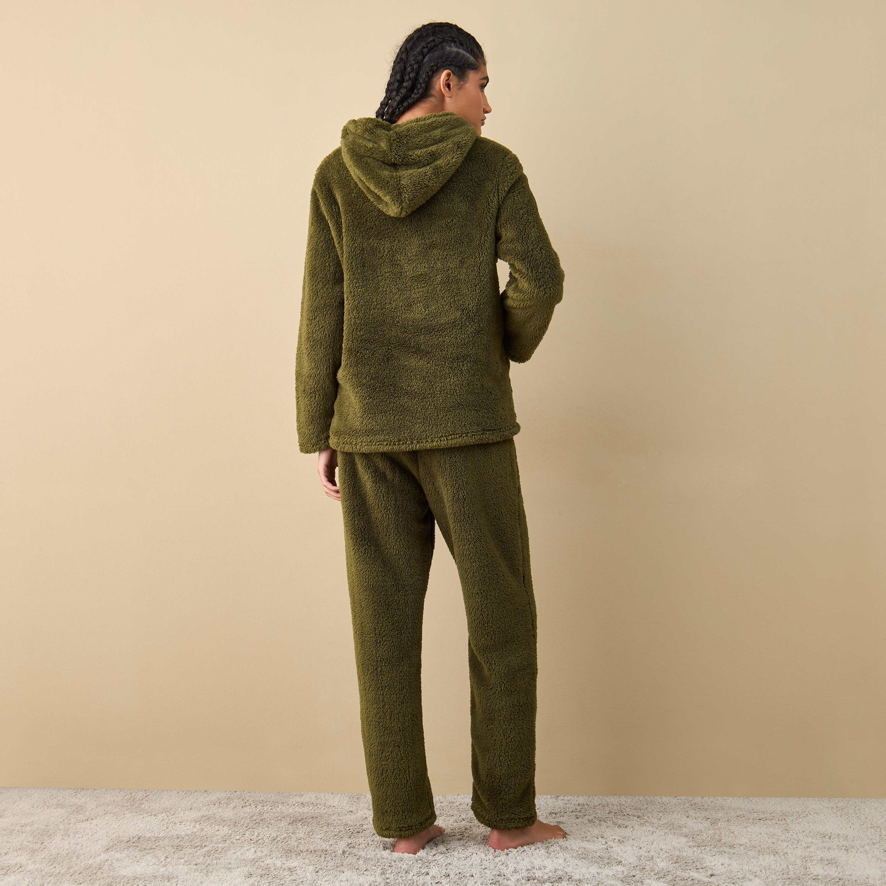 Textured Long Sleeves Hoodie and Pyjama Set-women-clothing-nightwear-pyjamas-longsets-image-3