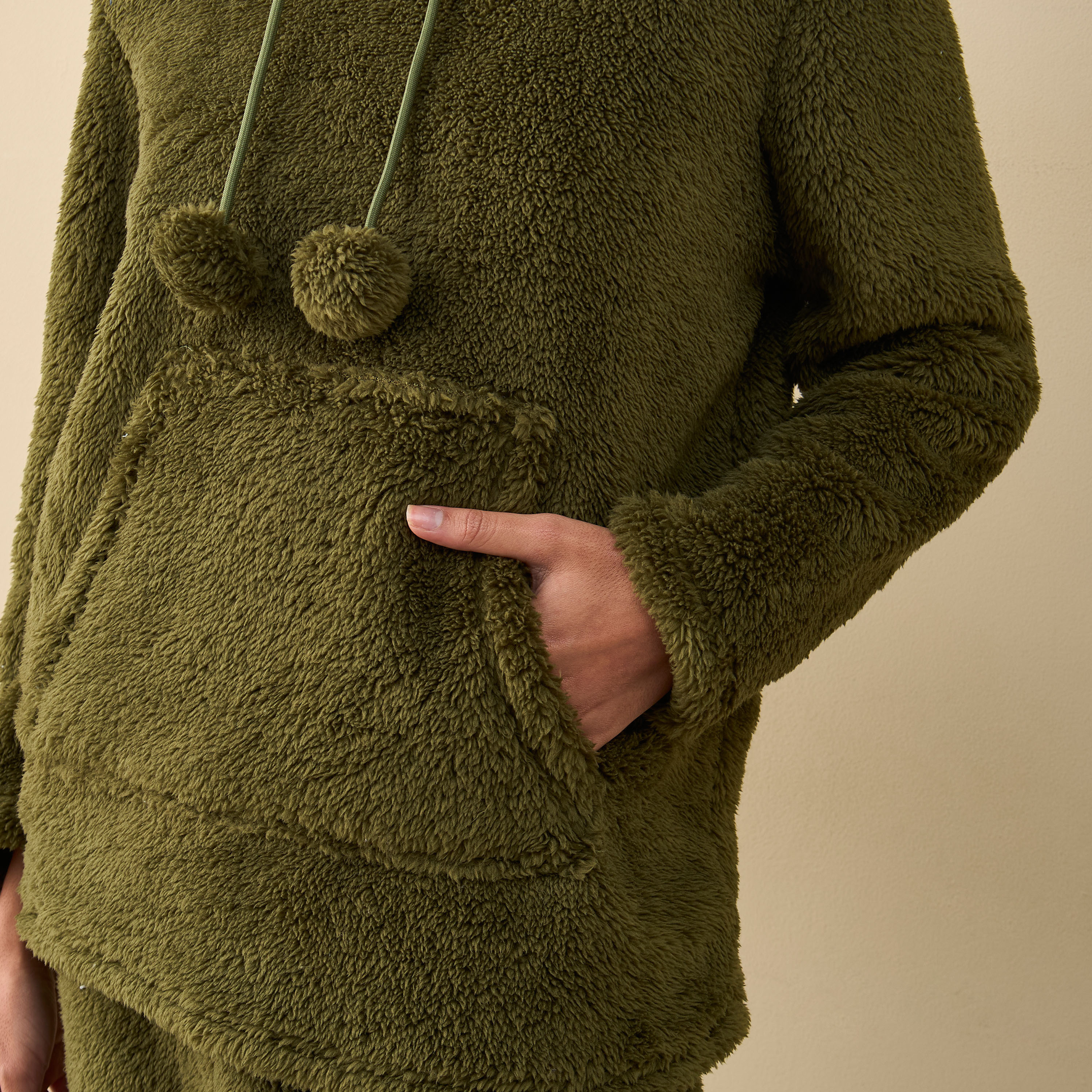 Textured Long Sleeves Hoodie and Pyjama Set-women-clothing-nightwear-pyjamas-longsets-image-5