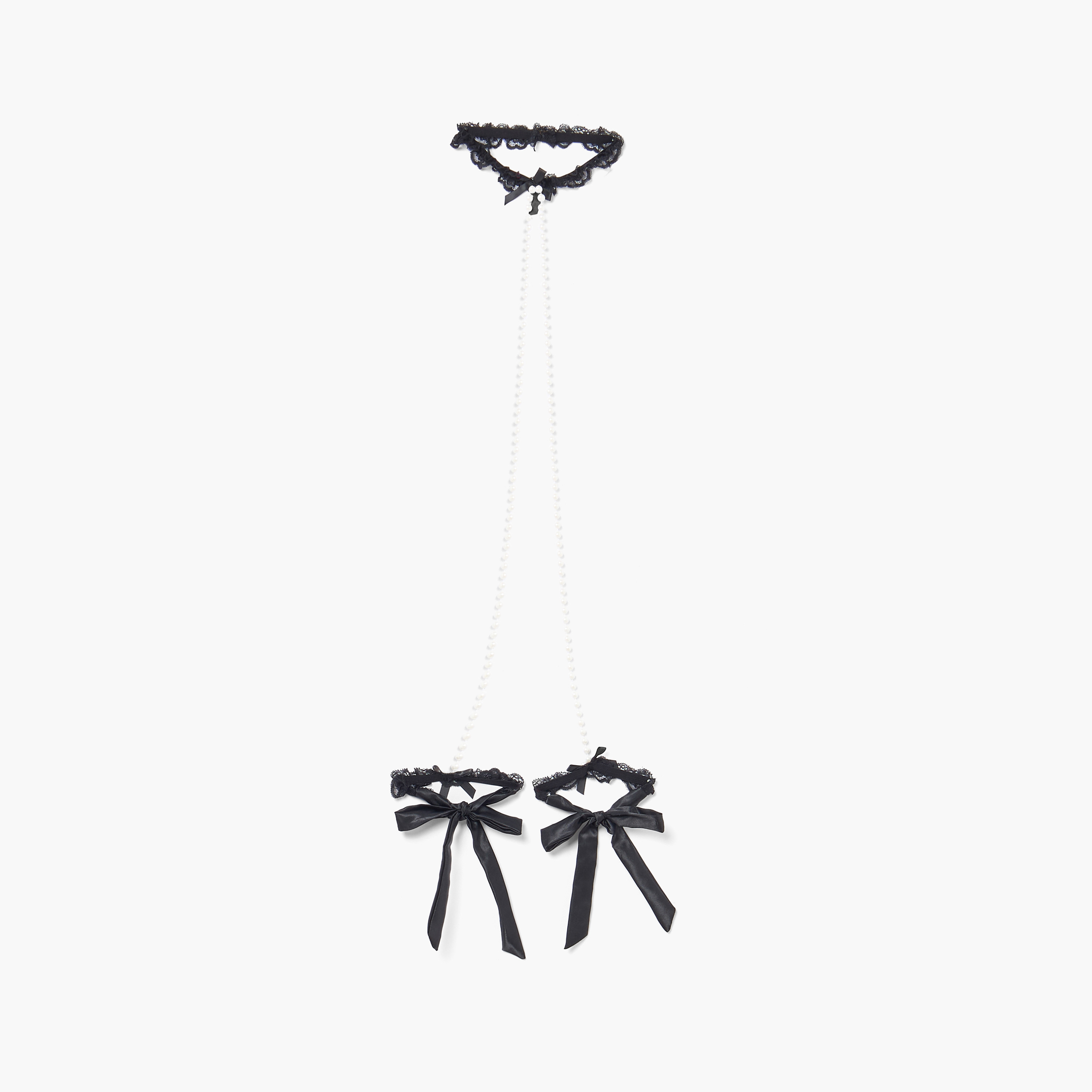 طقم إكسسوارات لانجري مزين بالخرز- قطعتين-women-clothing-lingerie-lingerieaccessories-image-3