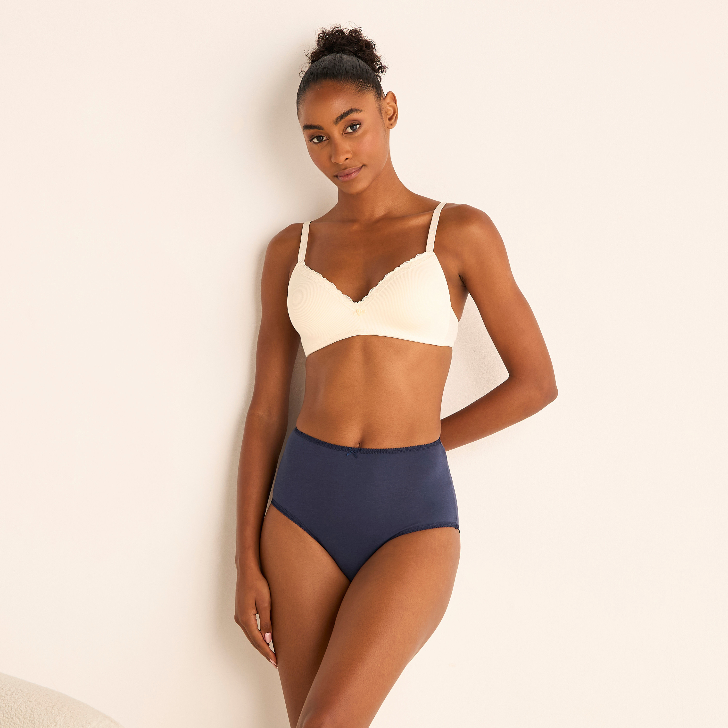 سراويل داخلية متنوعة بخصر مطّاطي - طقم 5 قطع-women-clothing-lingerie-panties-image-2