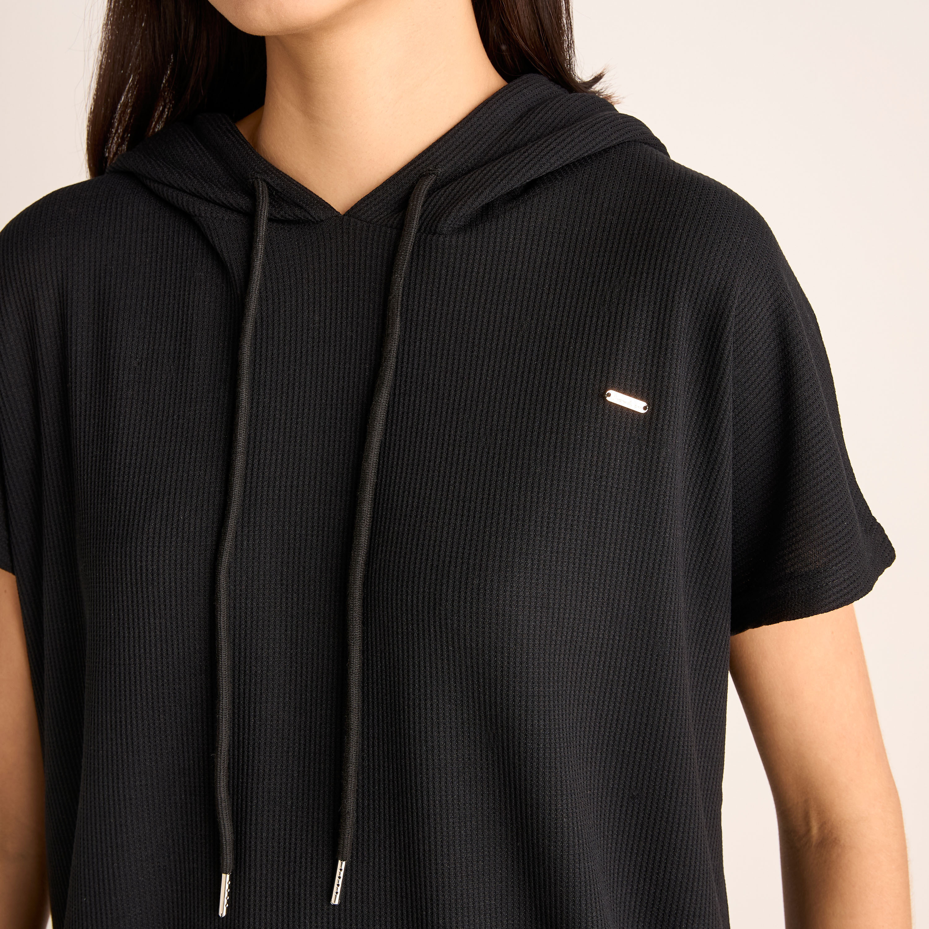 Ribbed Hooded T-shirt and Pyjama Set-women-clothing-nightwear-pyjamas-longsets-image-6