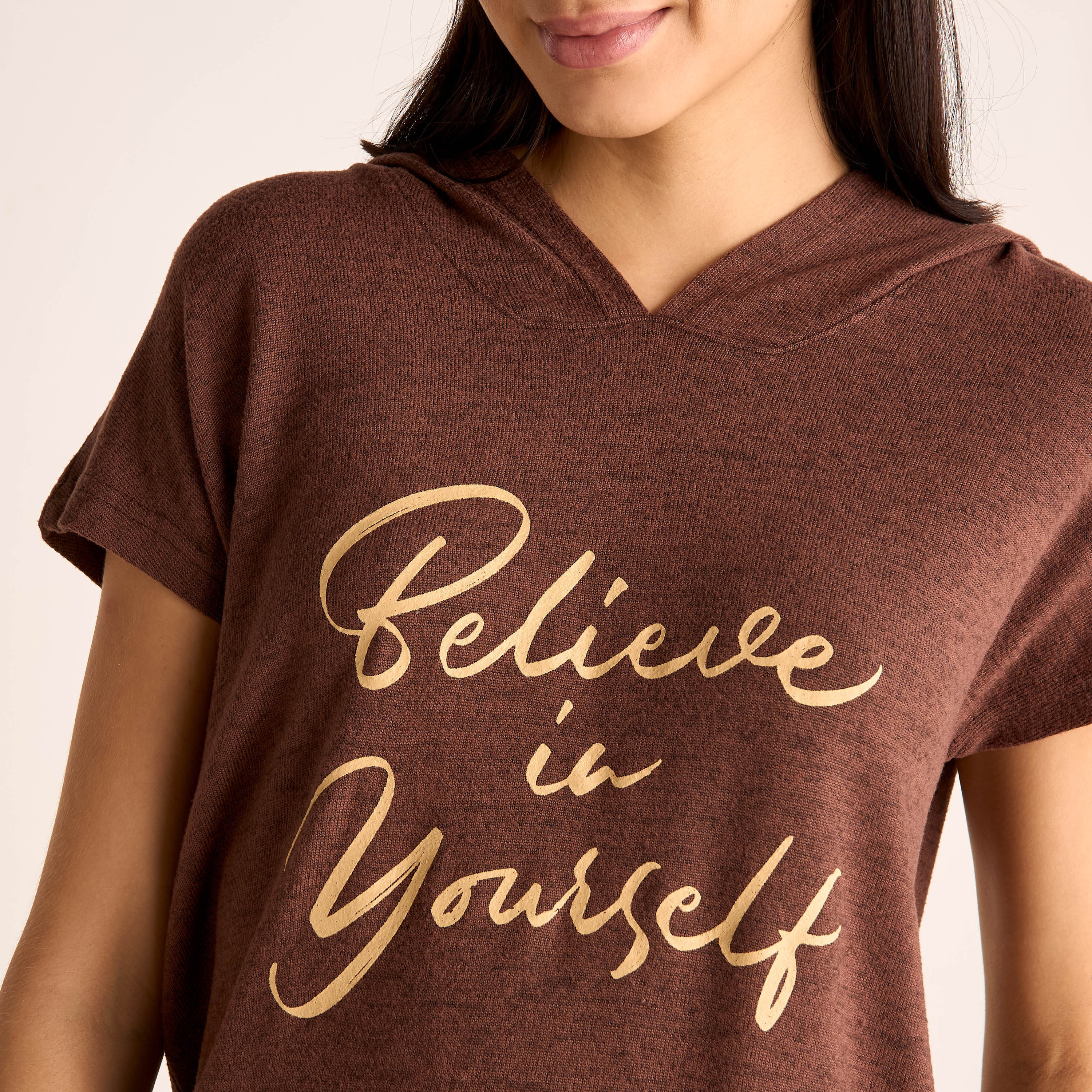 Slogan Print Hooded T-shirt and Elasticated Joggers Set-women-clothing-nightwear-pyjamas-longsets-image-6