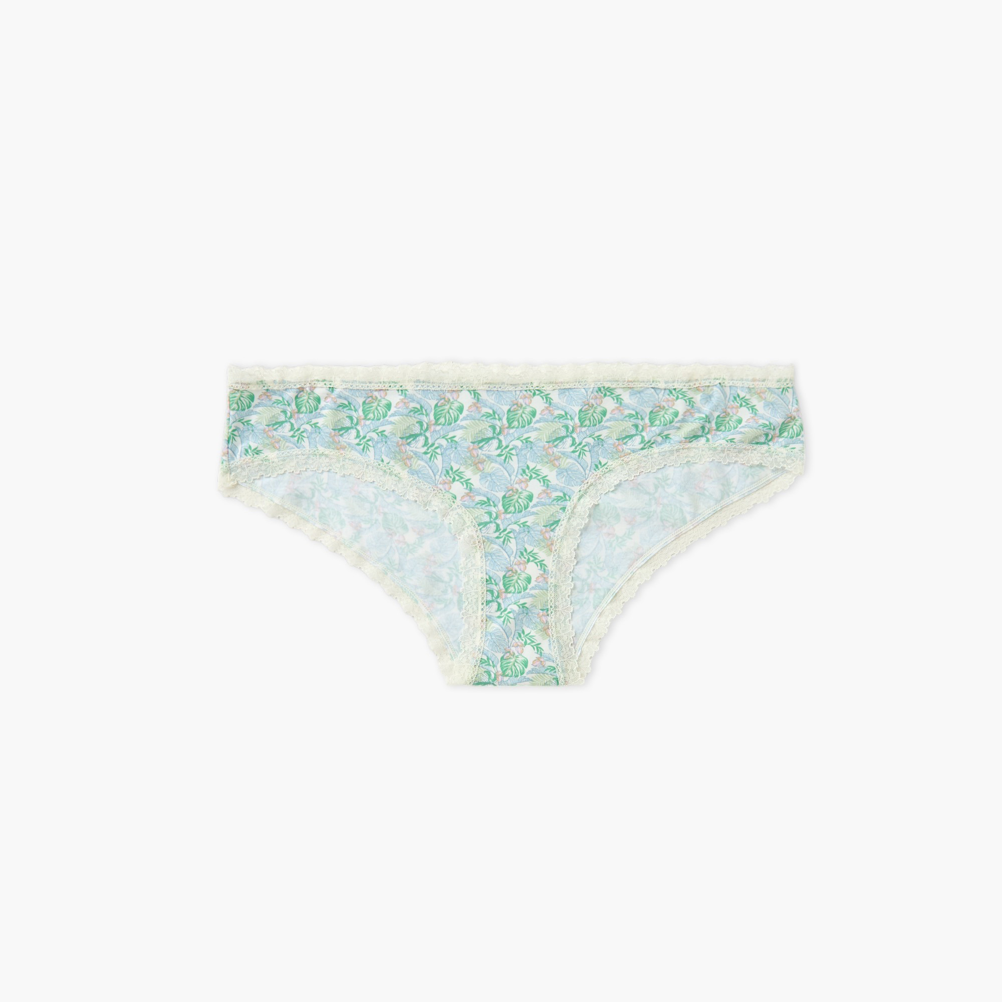 All-Over Floral Print Bikini Briefs with Elasticated Waistband-women-clothing-lingerie-panties-image-1