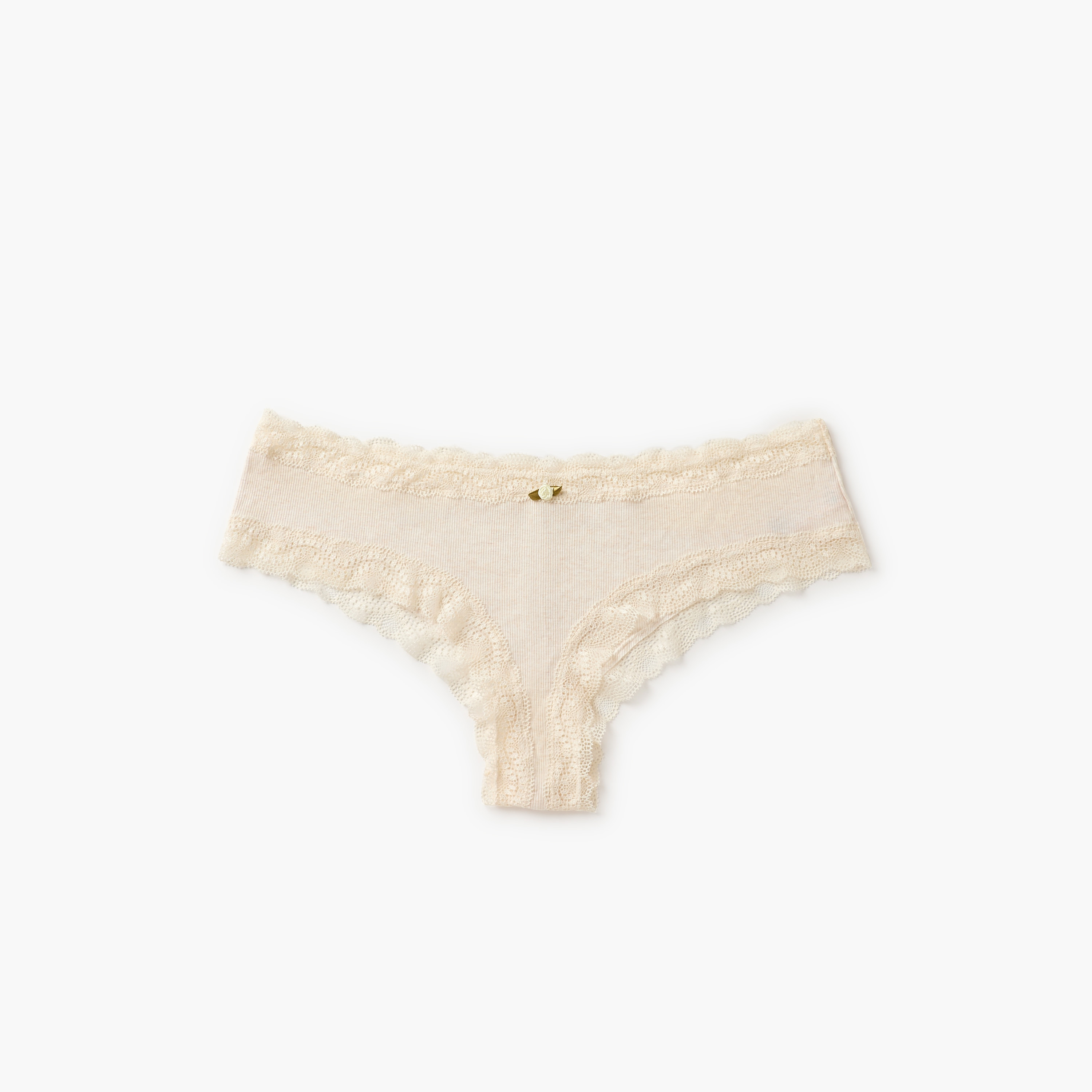 Set of 2 - Lace Trim Ribbed Briefs-women-clothing-lingerie-panties-image-3