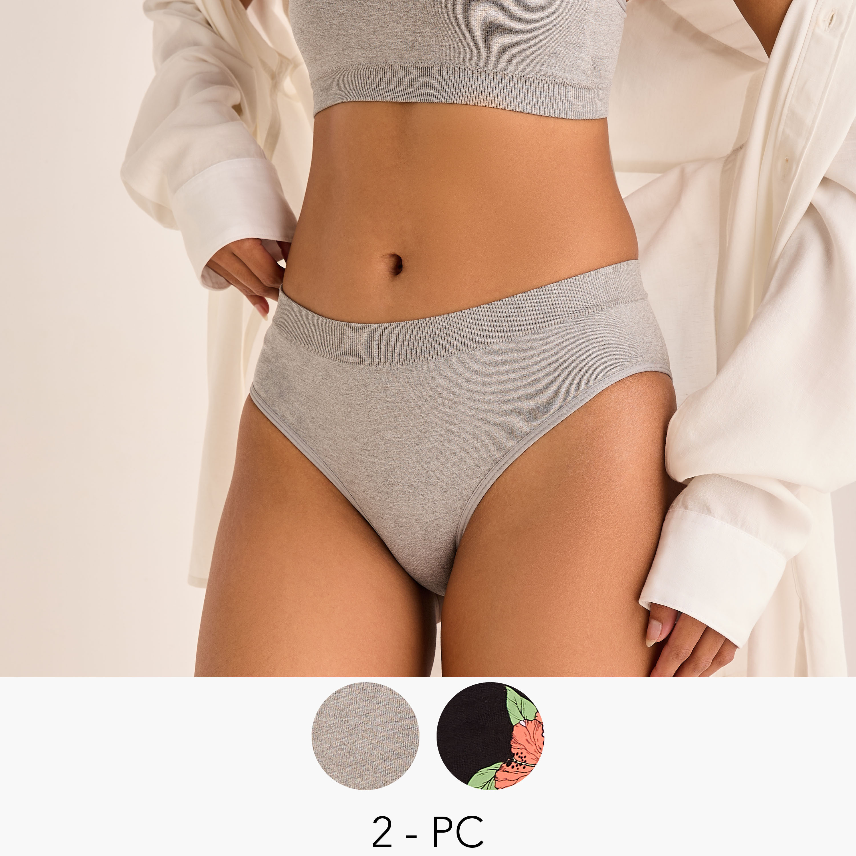 مجموعة سراويل داخلية متنوعة بدون خياطة عدد 2-women-clothing-lingerie-panties-image-1