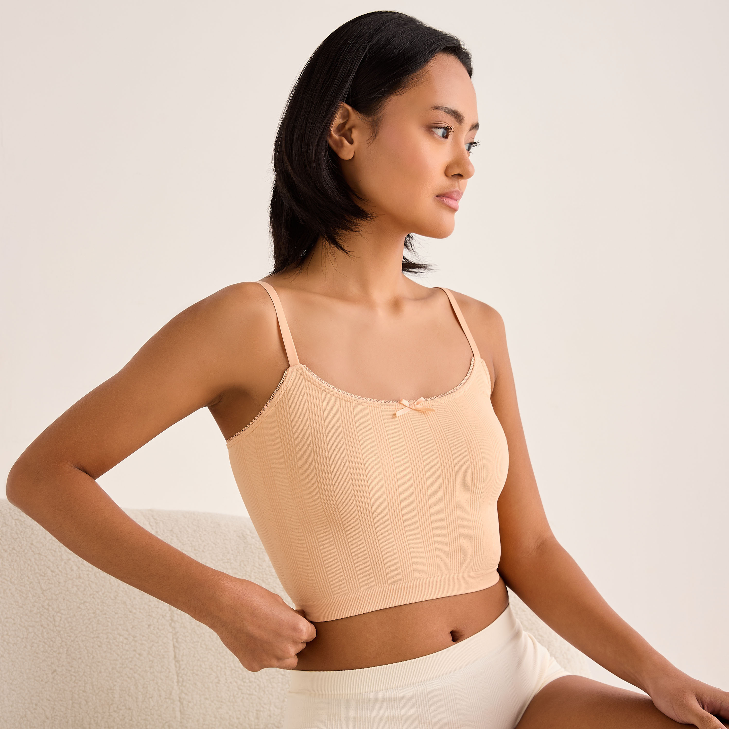 صدريات متنوعة بتفاصيل فيونكة - طقم من 3 قطع-women-clothing-lingerie-bras-image-6