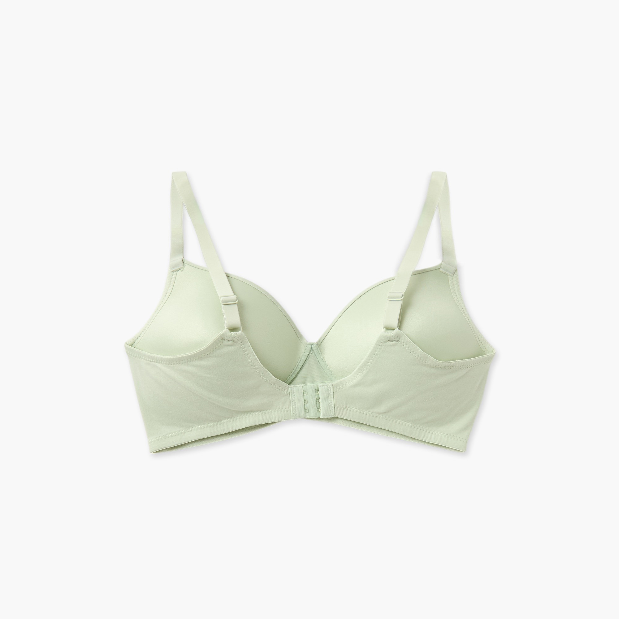 Non-Wired Bra with Hook and Eye Closure-women-clothing-lingerie-bras-image-3