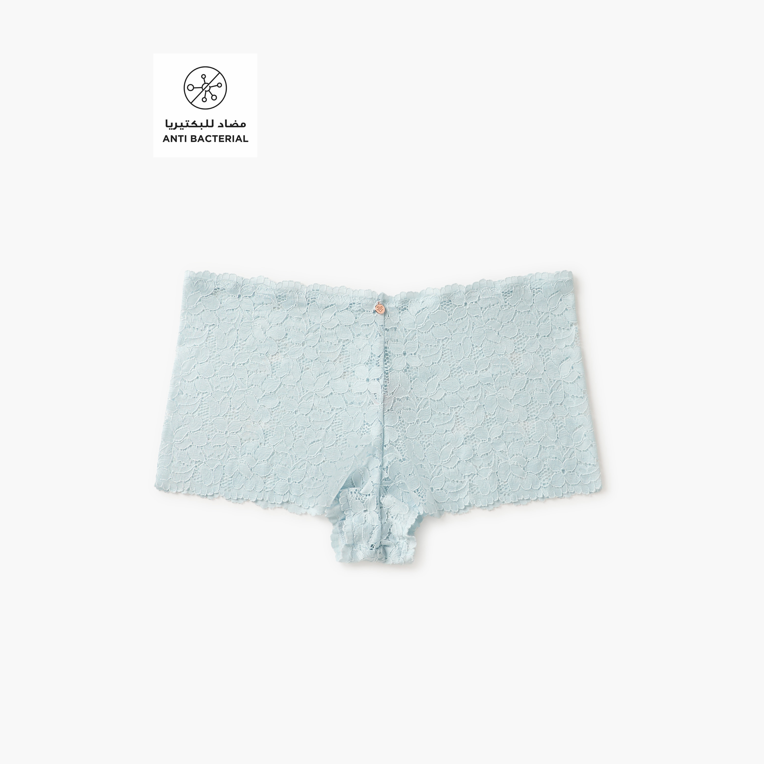 طقم سراويل داخلية بوي شورت قطعتين بتصميم دانتيل-women-clothing-lingerie-panties-image-2