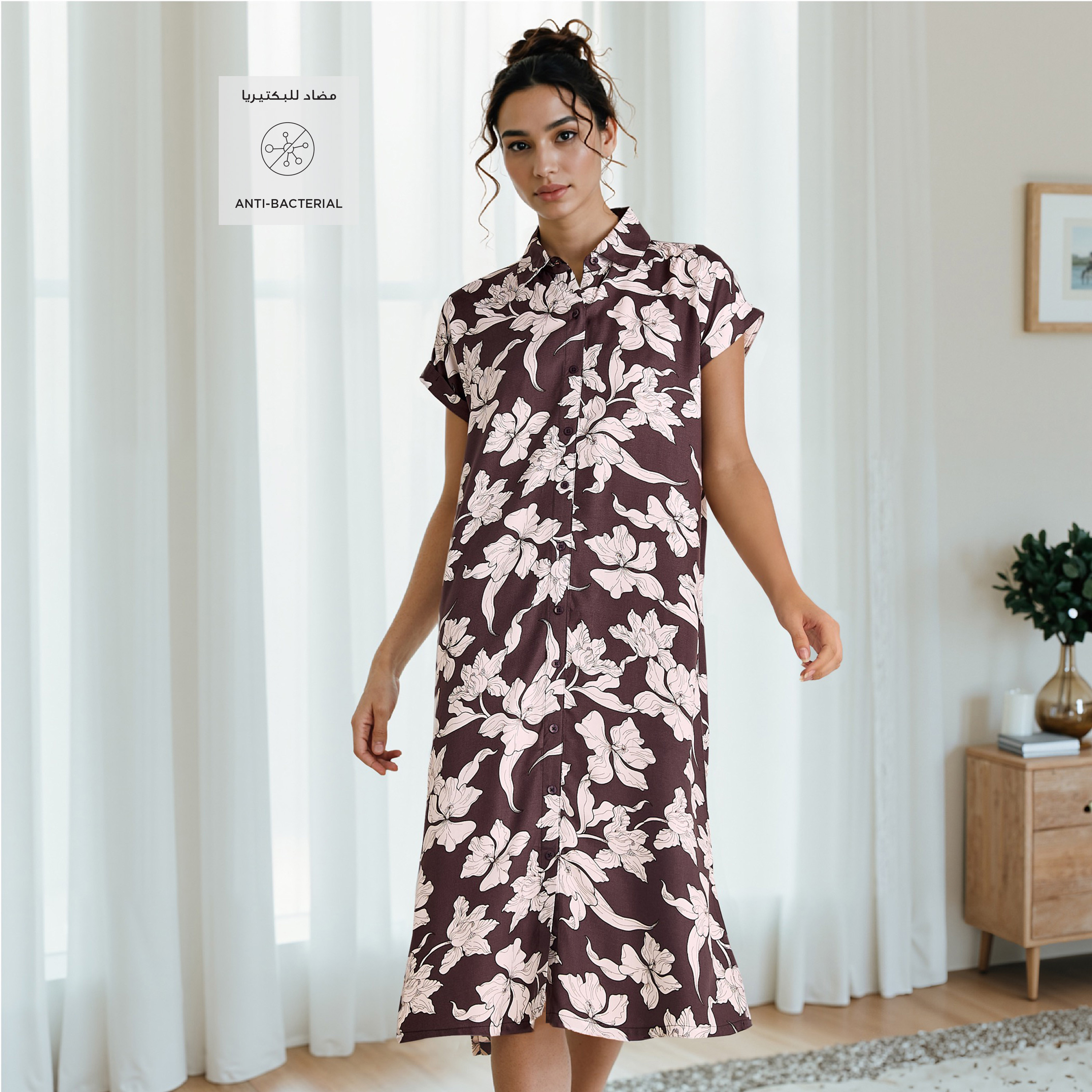 Set of 2 - Assorted Viscose Night Dress-women-clothing-nightwear-nighties-image-2