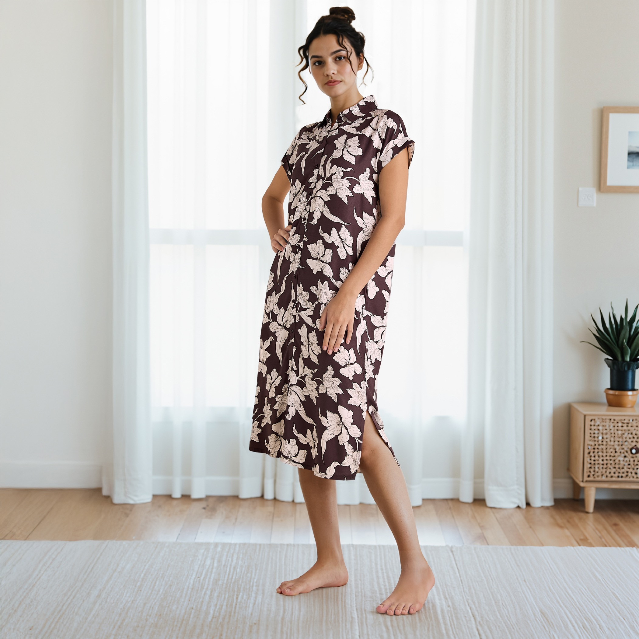 Set of 2 - Assorted Viscose Night Dress-women-clothing-nightwear-nighties-image-3
