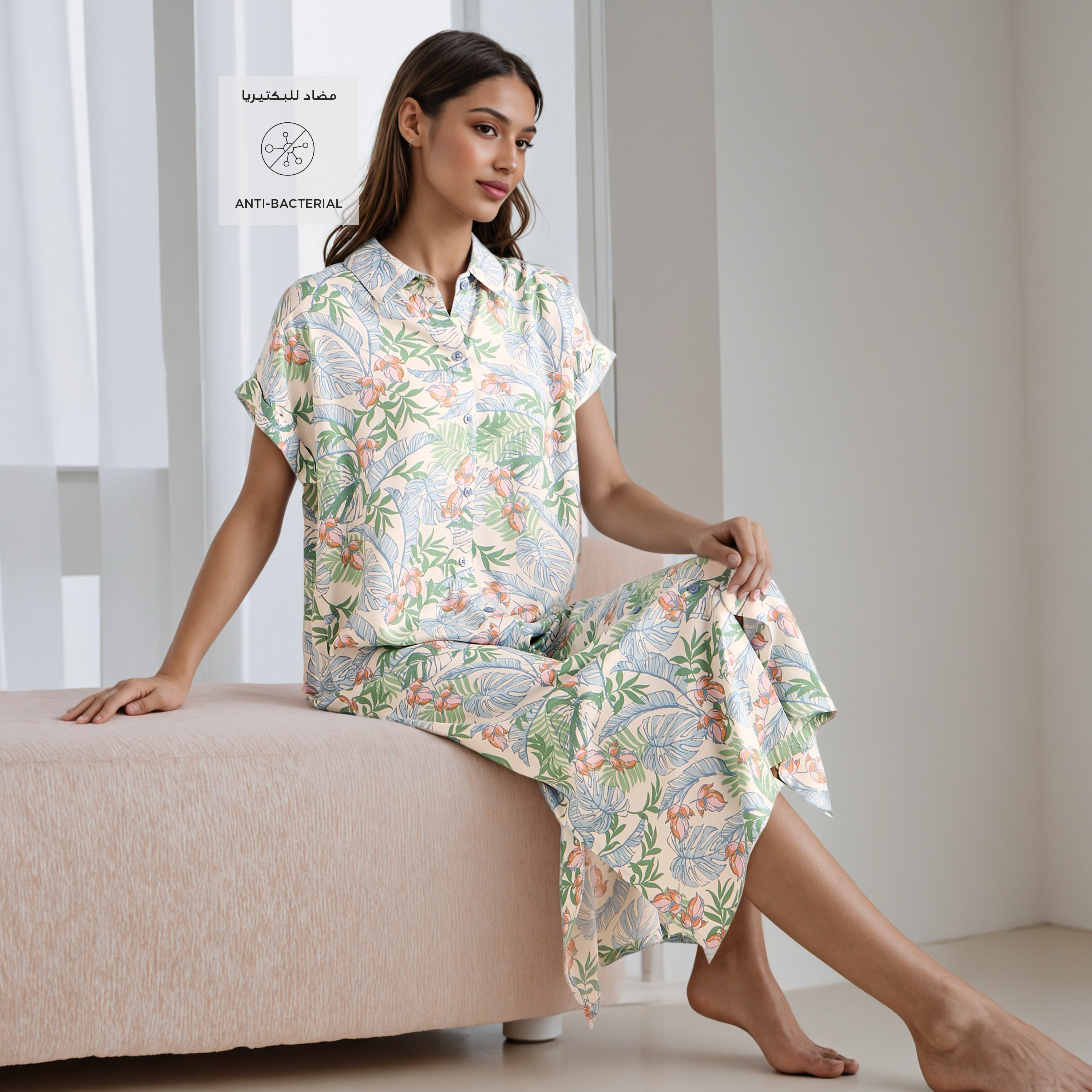 Set of 2 - Assorted Viscose Night Dress-women-clothing-nightwear-nighties-image-2