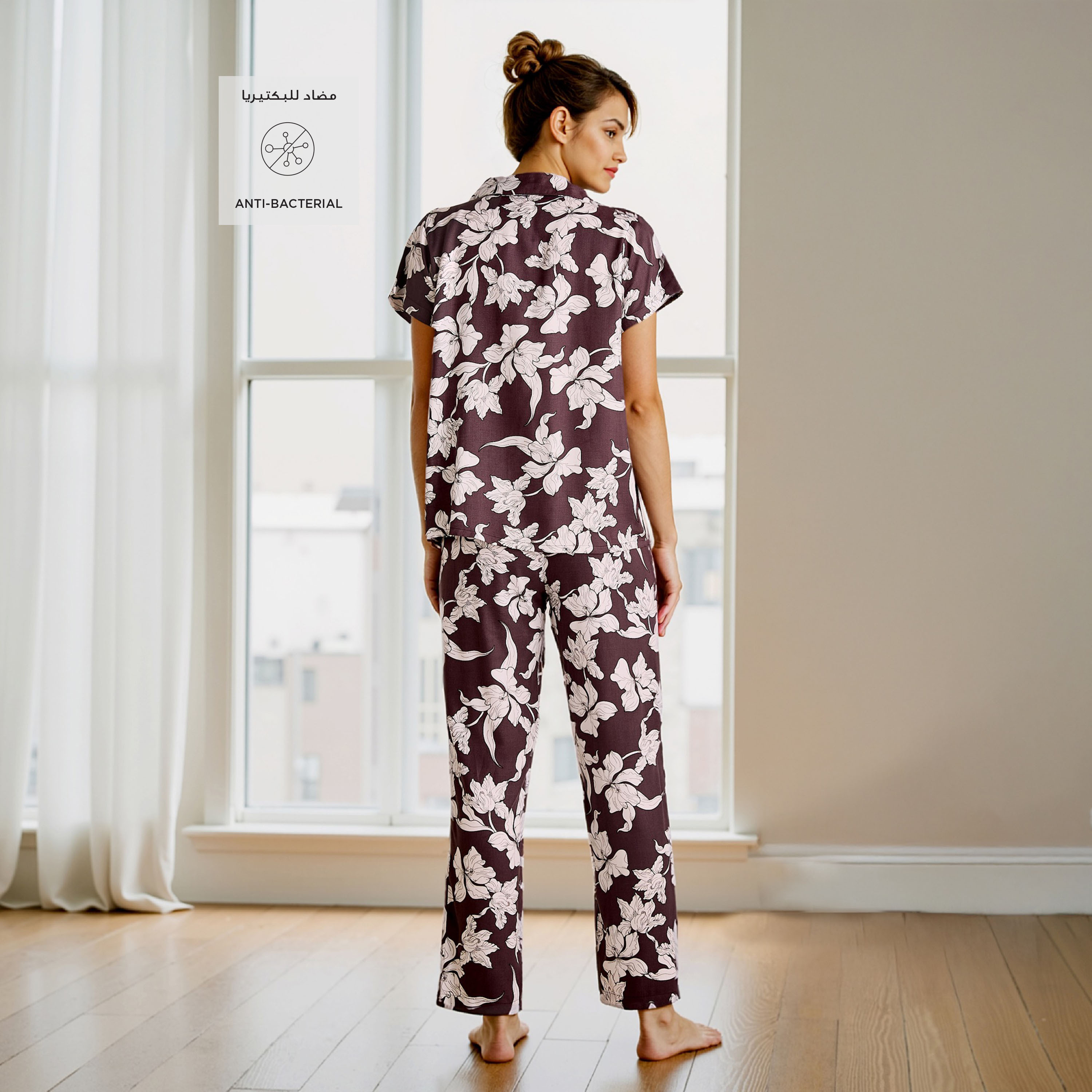 Floral Print Pyjama Set-women-clothing-nightwear-pyjamas-longsets-image-2