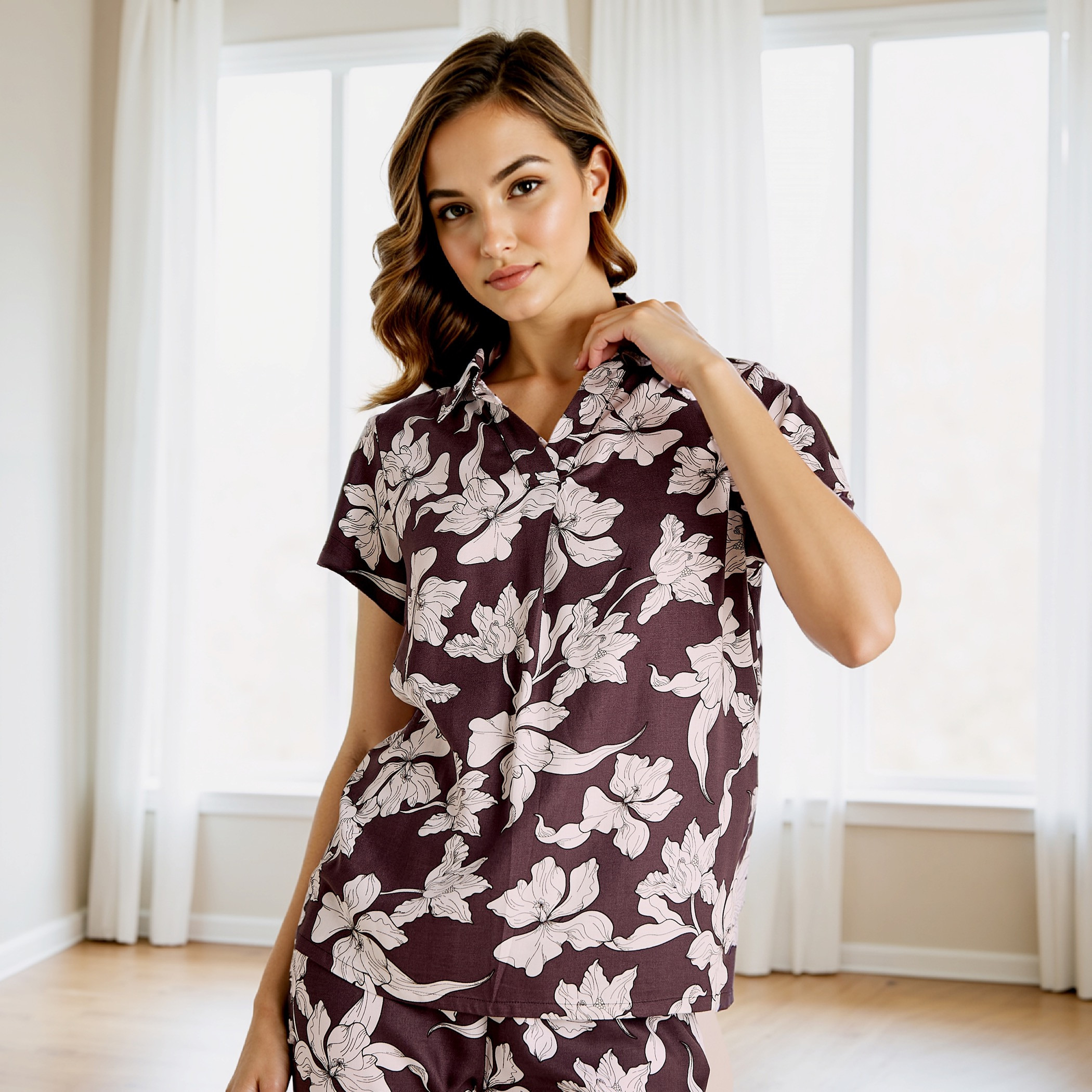 Floral Print Pyjama Set-women-clothing-nightwear-pyjamas-longsets-image-10