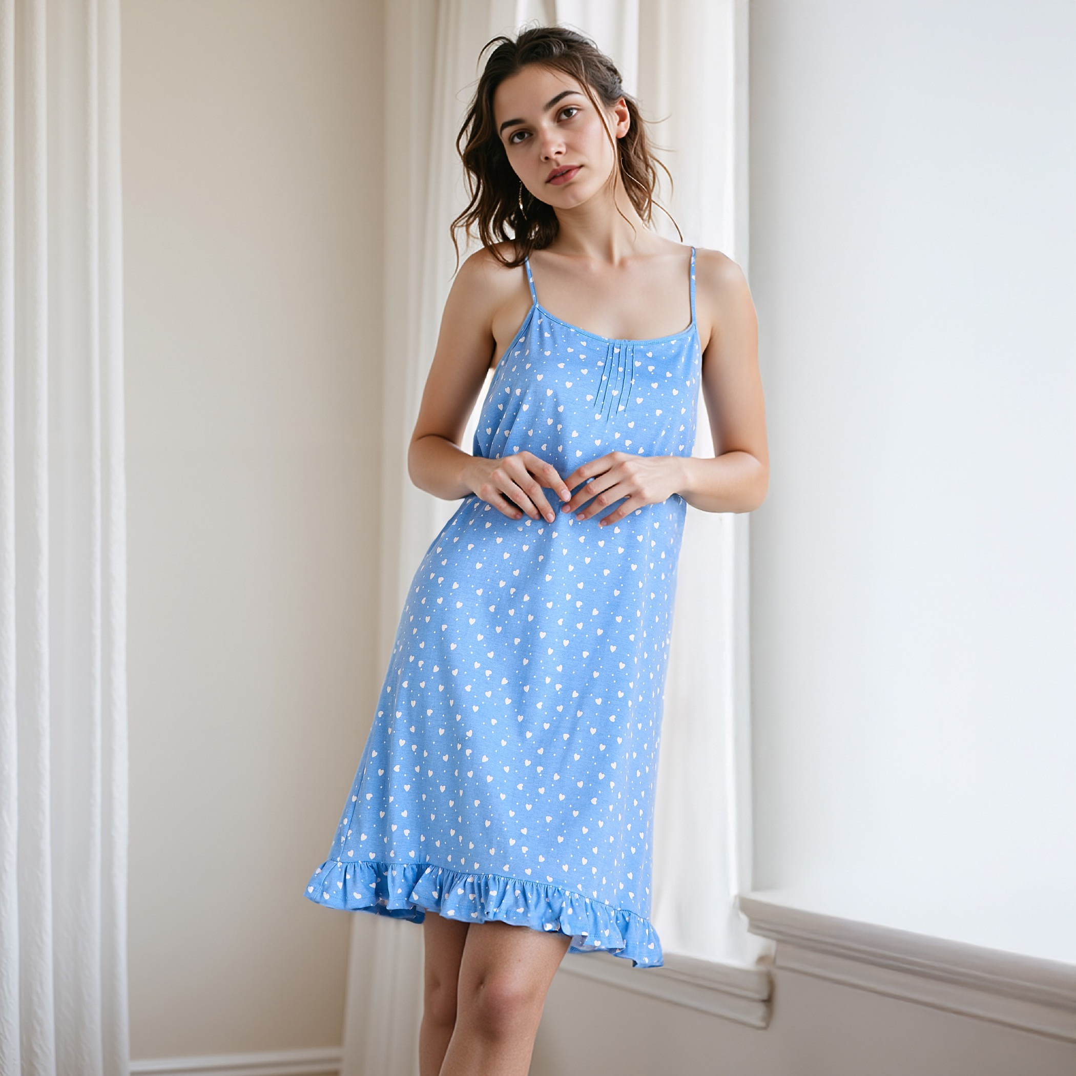 Set of 2 - All-Over Print Slip Dress-women-clothing-nightwear-nighties-image-6