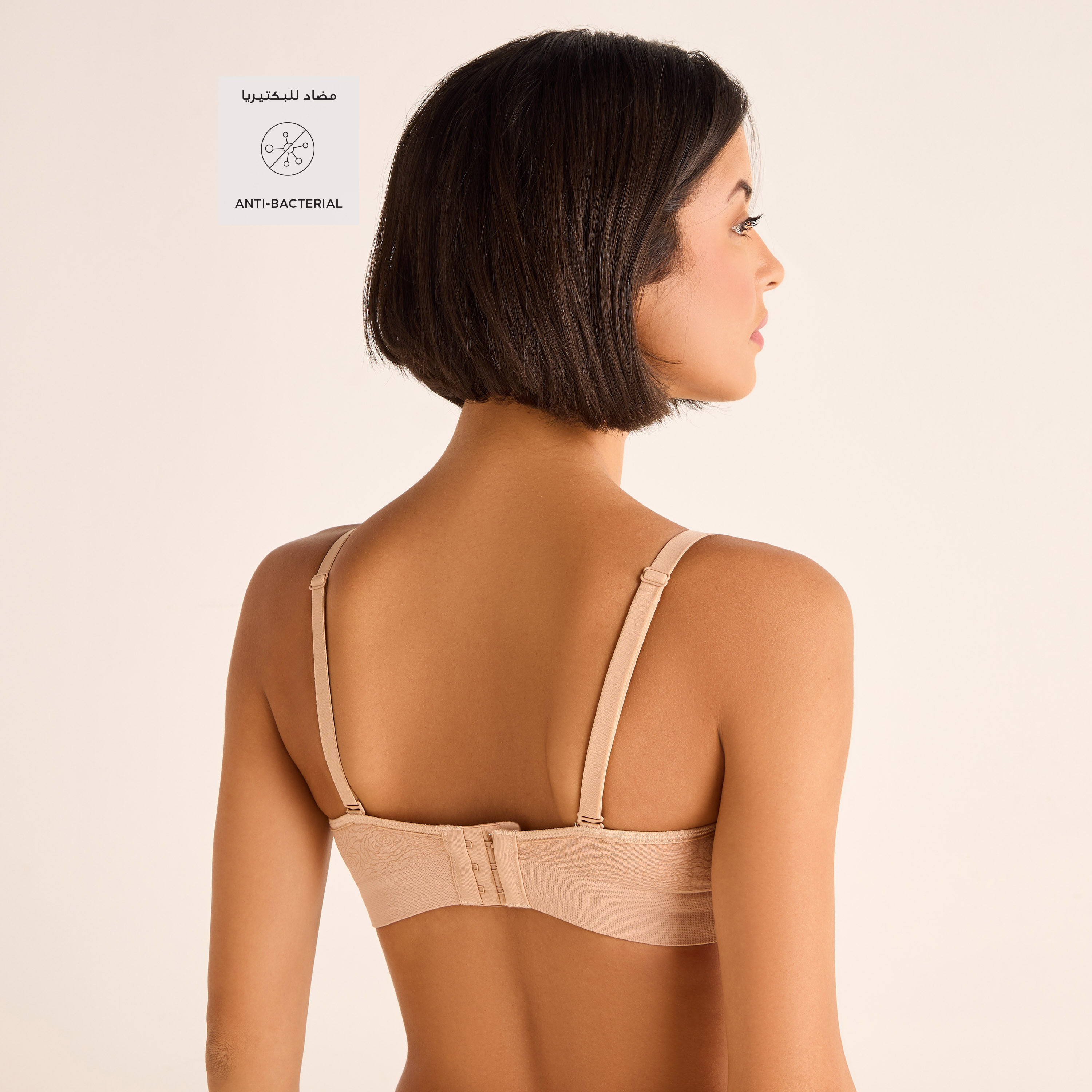 Floral Jacquard Multiway Seamfree Bra with Adjustable Straps-women-clothing-lingerie-bras-image-2