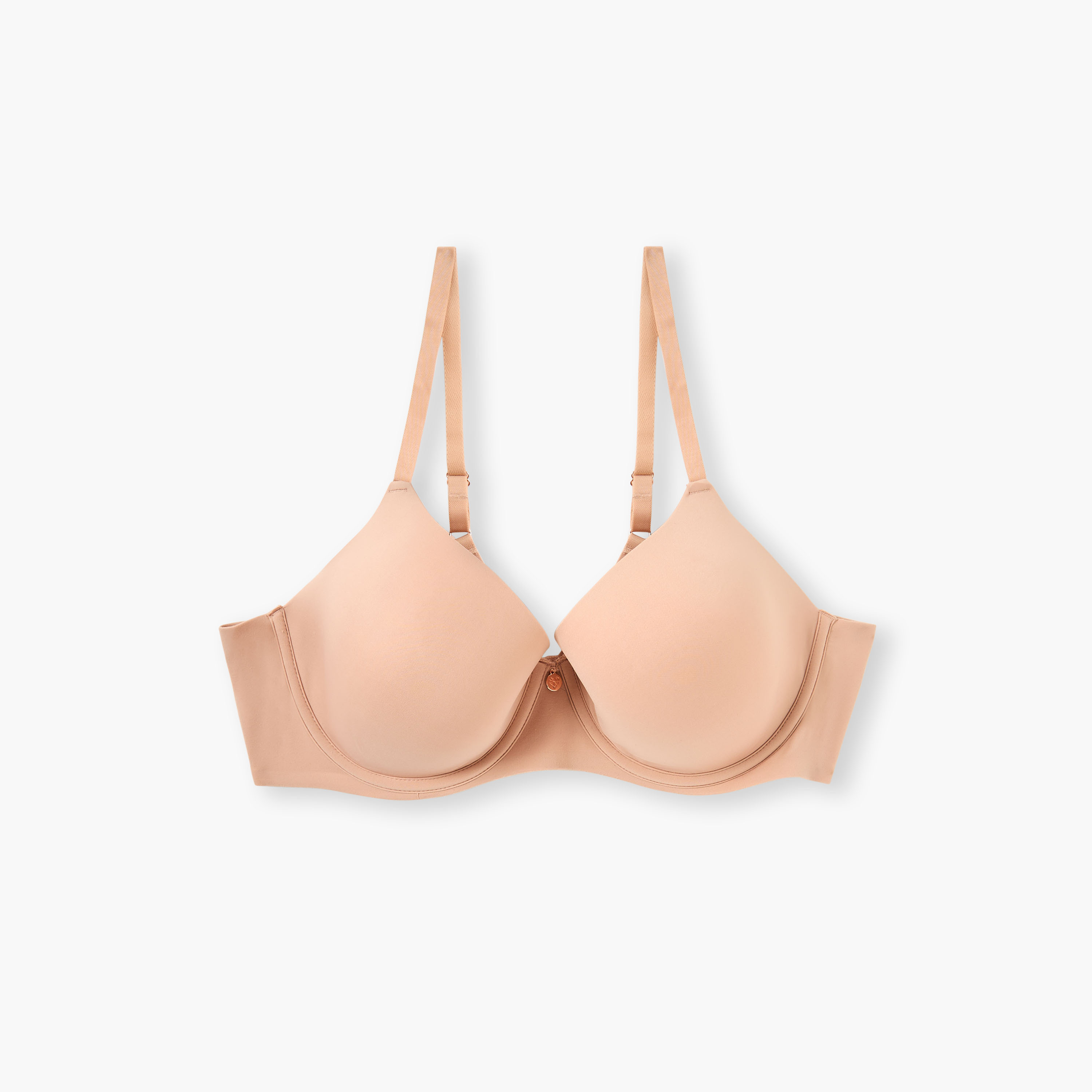 Adjustable Strap Bra with Hook and Eye Closure-women-clothing-lingerie-bras-image-1