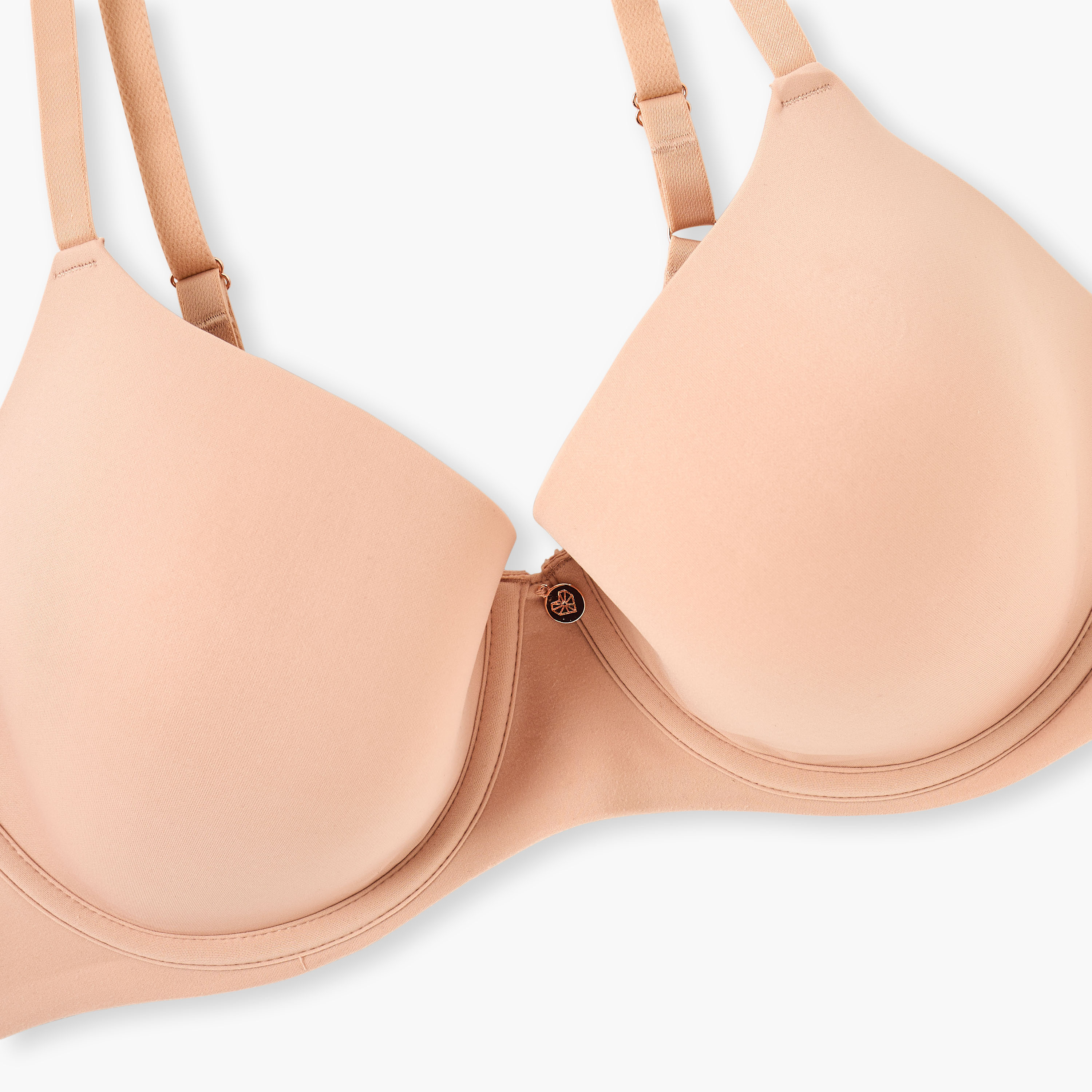 Adjustable Strap Bra with Hook and Eye Closure-women-clothing-lingerie-bras-image-3