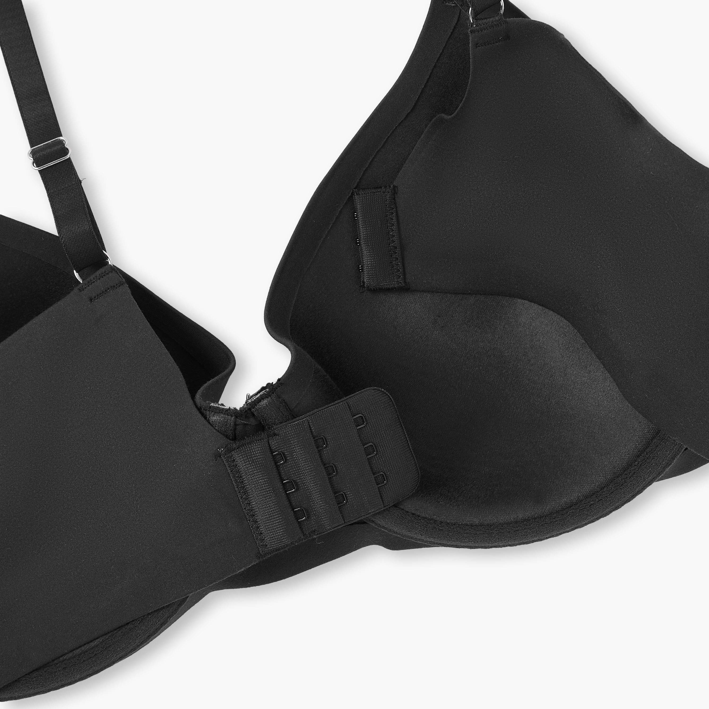 Adjustable Strap Bra with Hook and Eye Closure-women-clothing-lingerie-bras-image-3