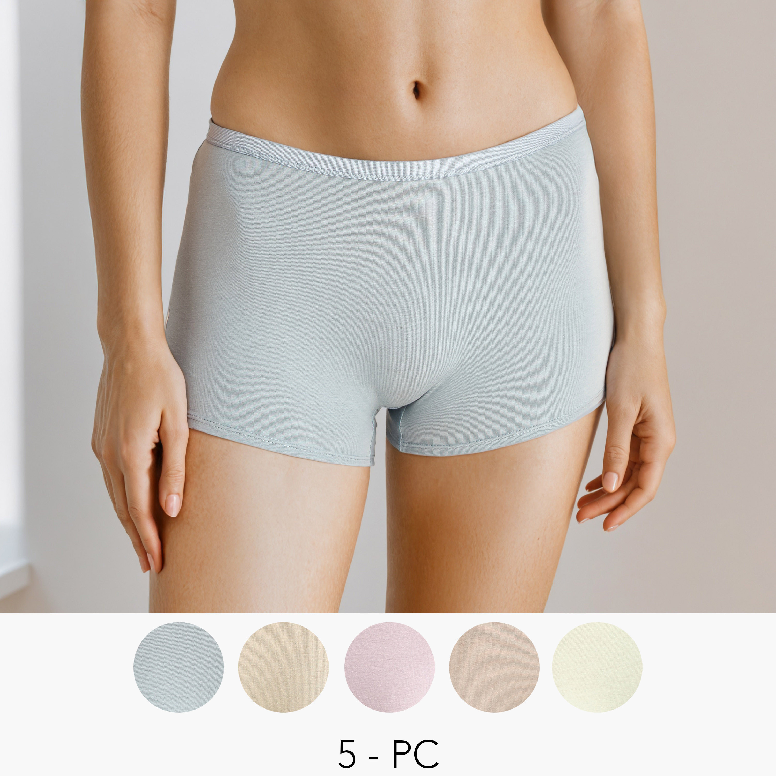 Set of 5 - Boxer Briefs-women-clothing-lingerie-panties-image-1