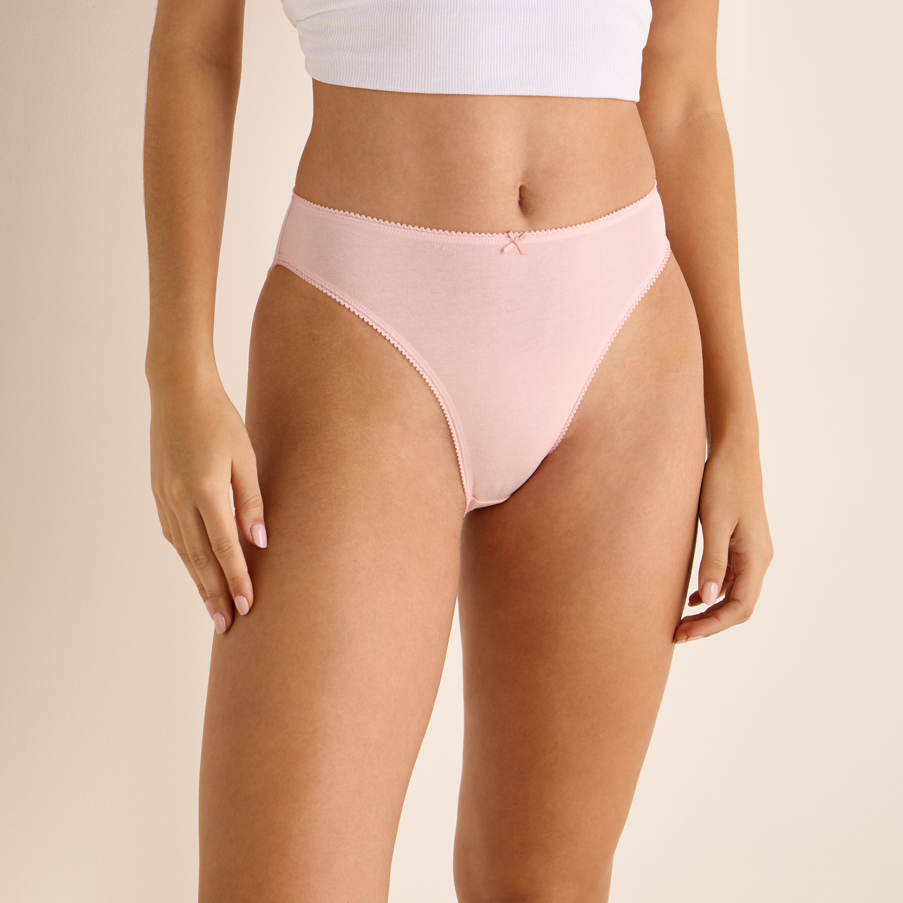طقم سراويل بيكيني بتفاصيل فيونكة عدد 5-women-clothing-lingerie-panties-image-9