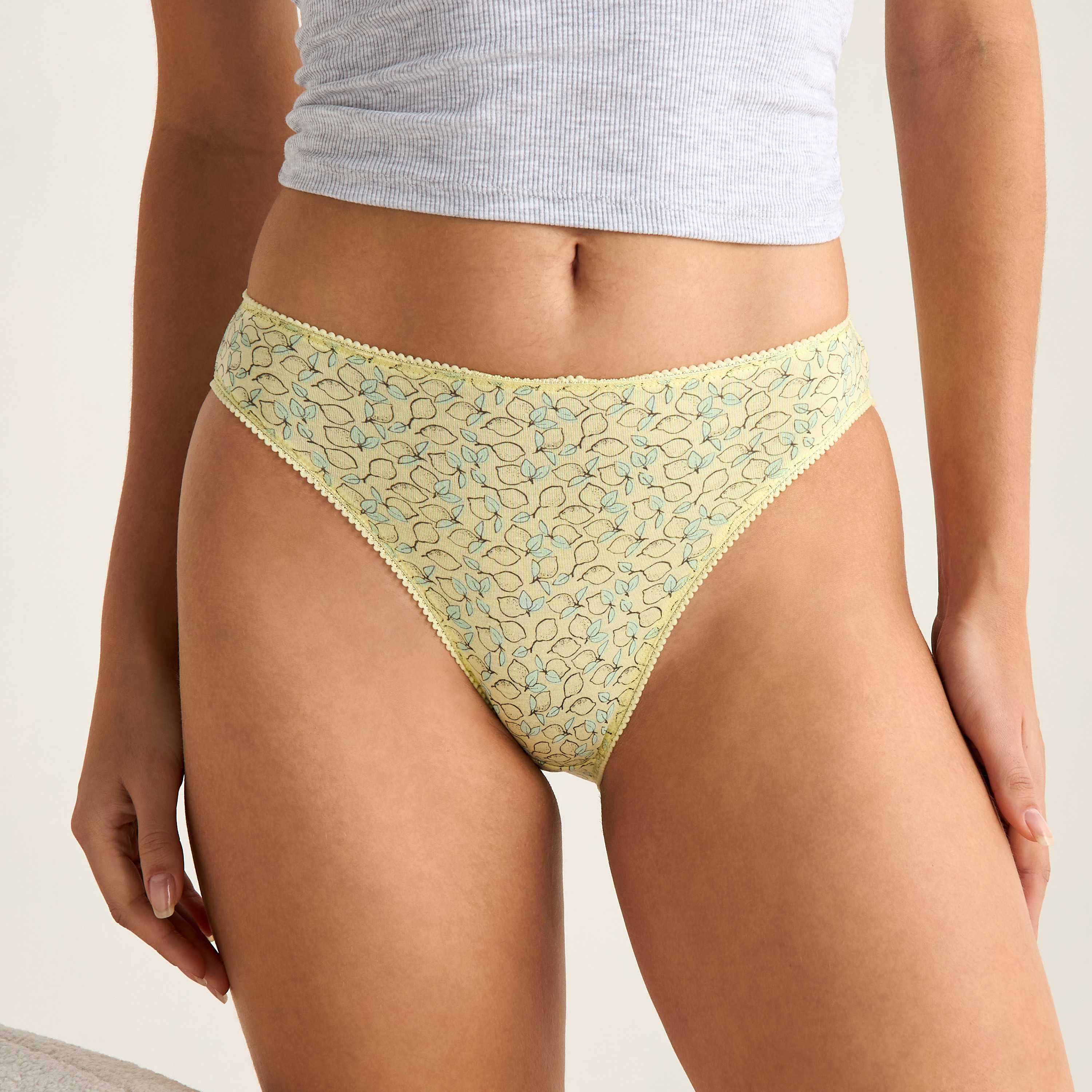 Set of 5 - Assorted Bikini Briefs with Elasticated Waistband-women-clothing-lingerie-panties-image-7