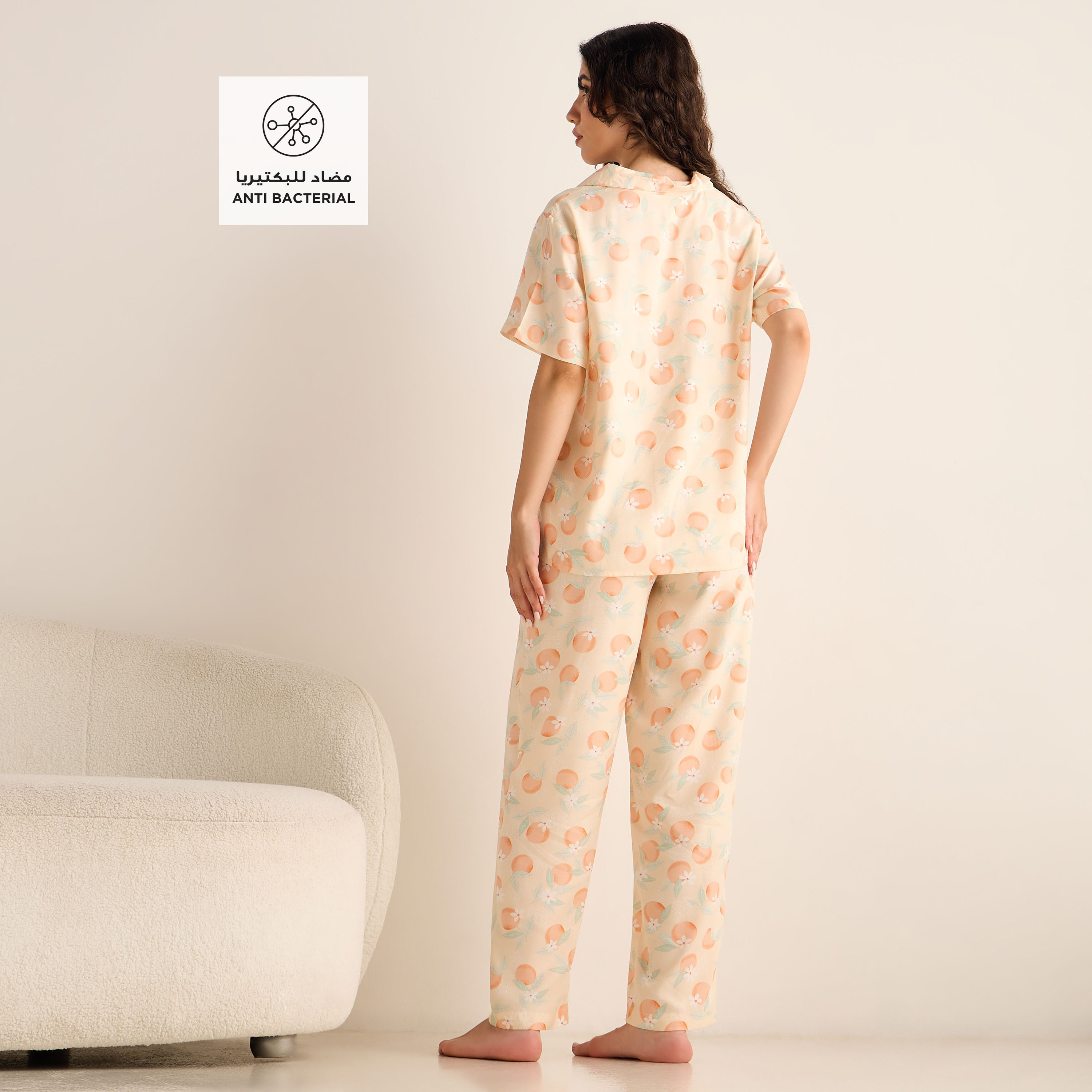طقم بنطلون بيجاما وقميص بطبعات-women-clothing-nightwear-pyjamas-longsets-image-2
