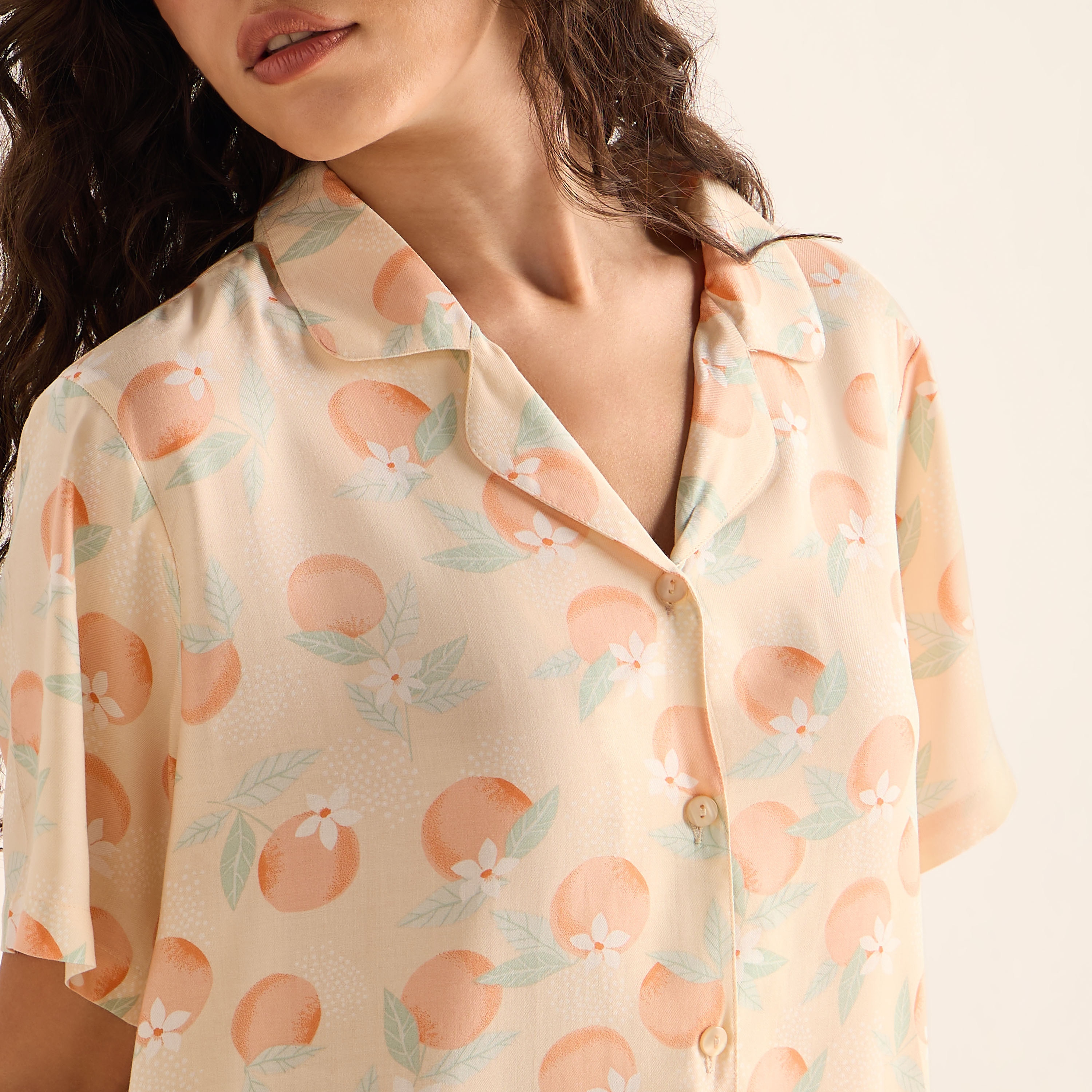 طقم بنطلون بيجاما وقميص بطبعات-women-clothing-nightwear-pyjamas-longsets-image-6