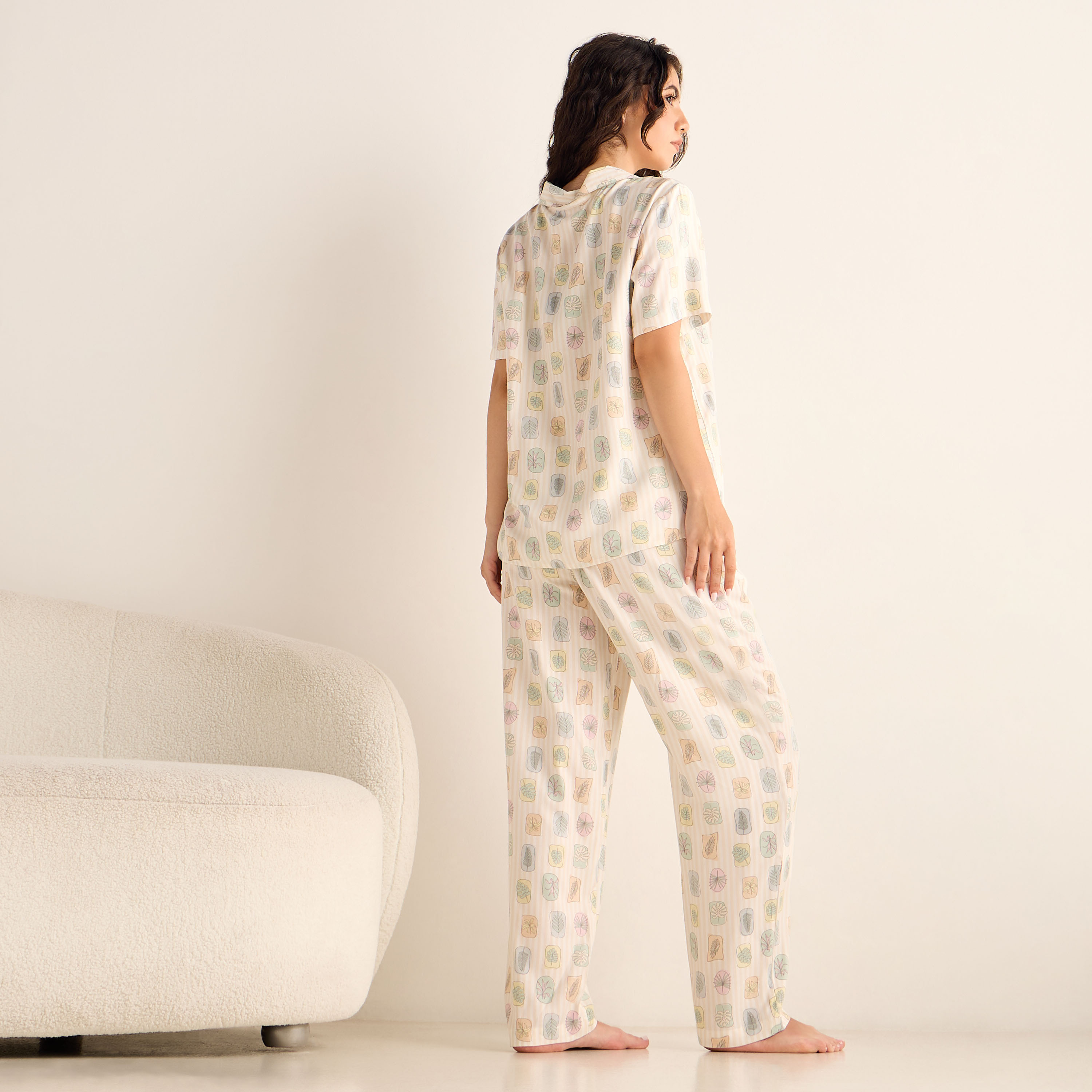 Printed Shirt with Pyjama Set-women-clothing-nightwear-pyjamas-longsets-image-3