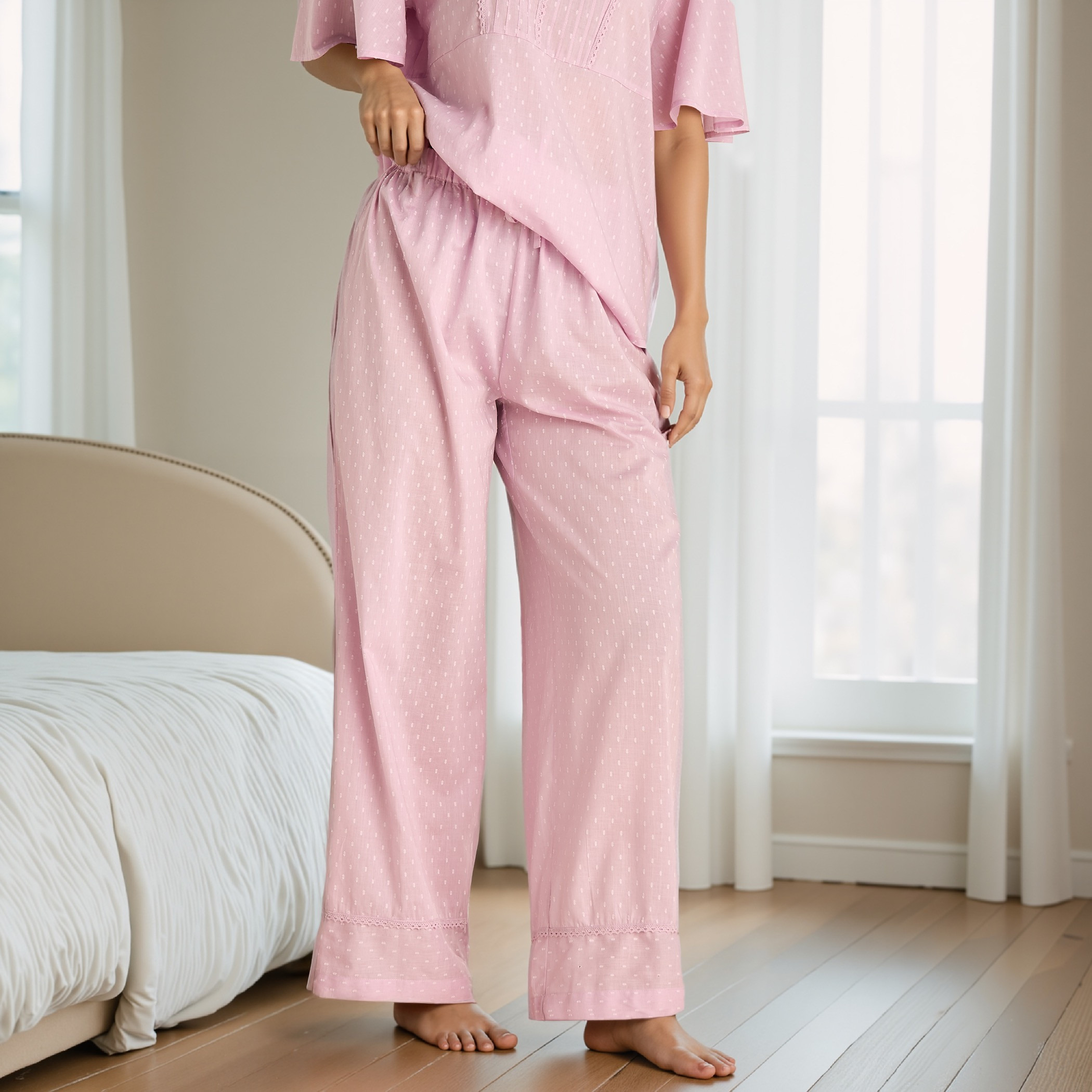 Textured Dobby Viscose Pyjama Set-women-clothing-nightwear-pyjamas-longsets-image-3