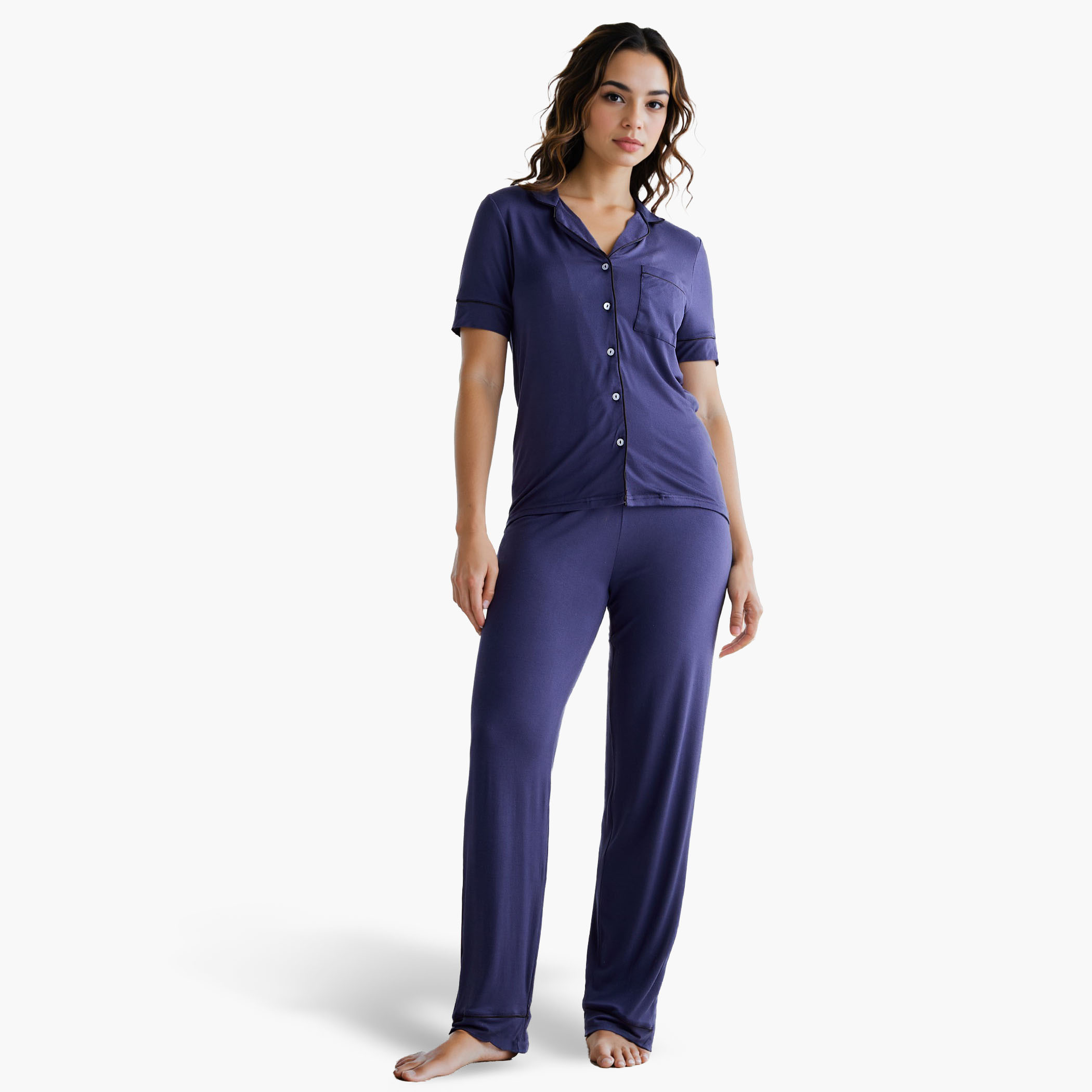 Aadaraya Piping Detail Pyjama Set-women-clothing-nightwear-pyjamas-longsets-image-1